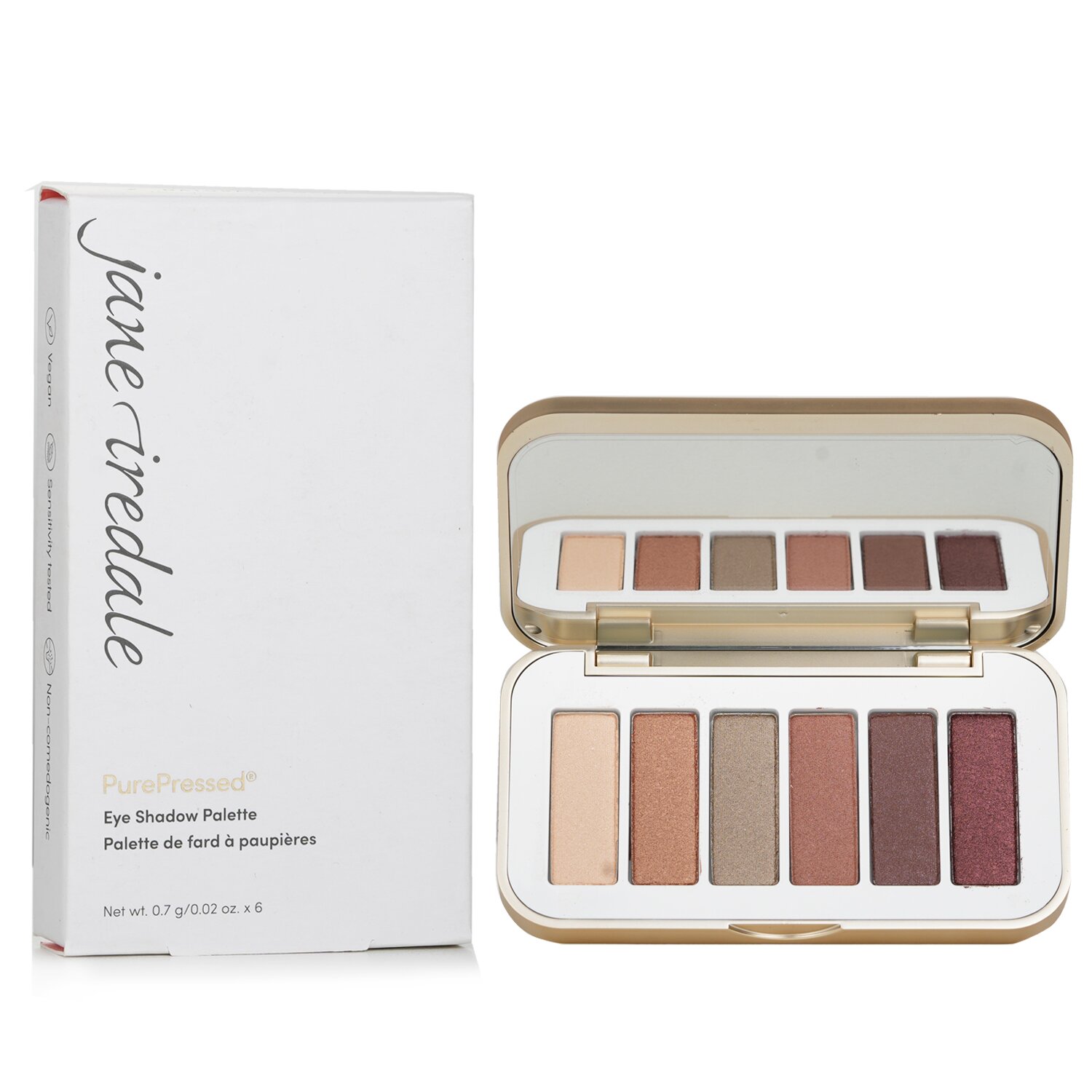 Jane Iredale PurePressed Eye Shadow Palette 6x 0.7g/0.02oz