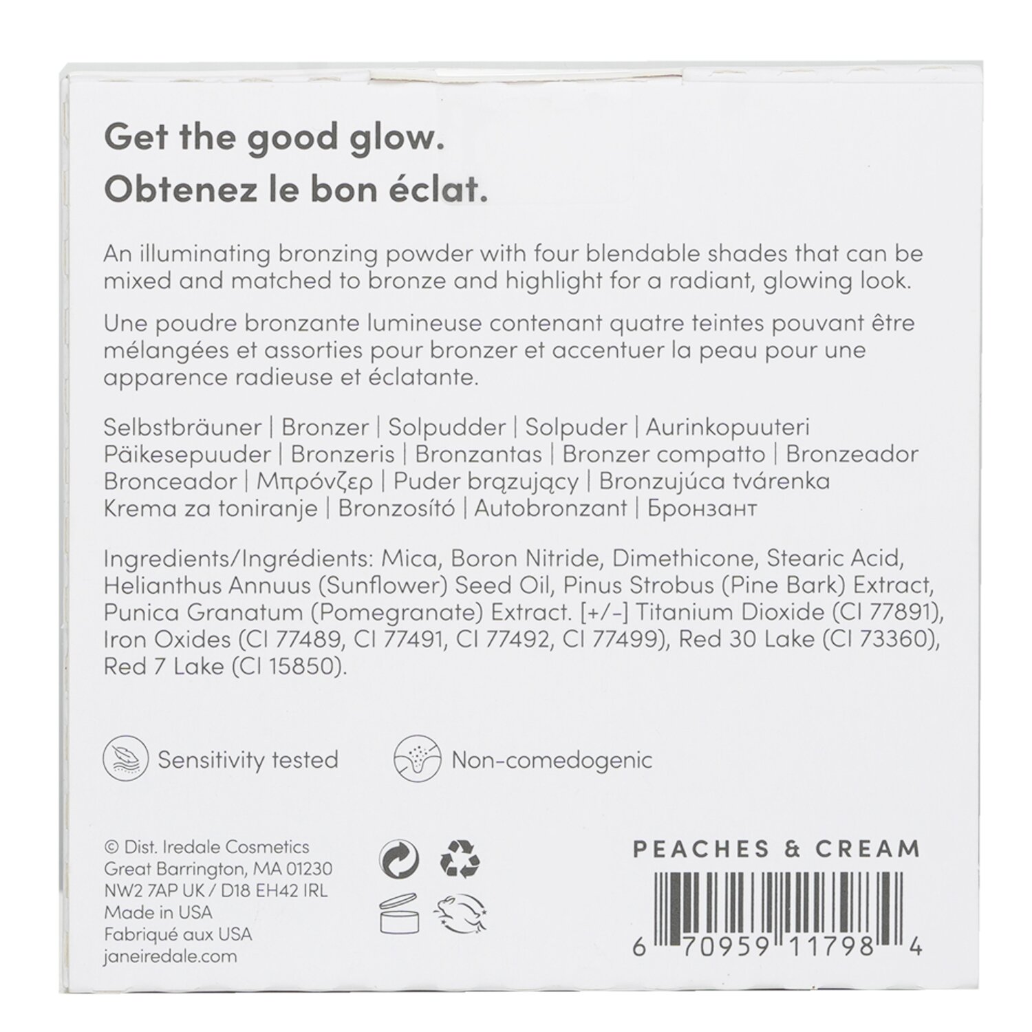 Jane Iredale PureBronze Shimmer Bronzer Palette Refill 9.9g/0.35oz