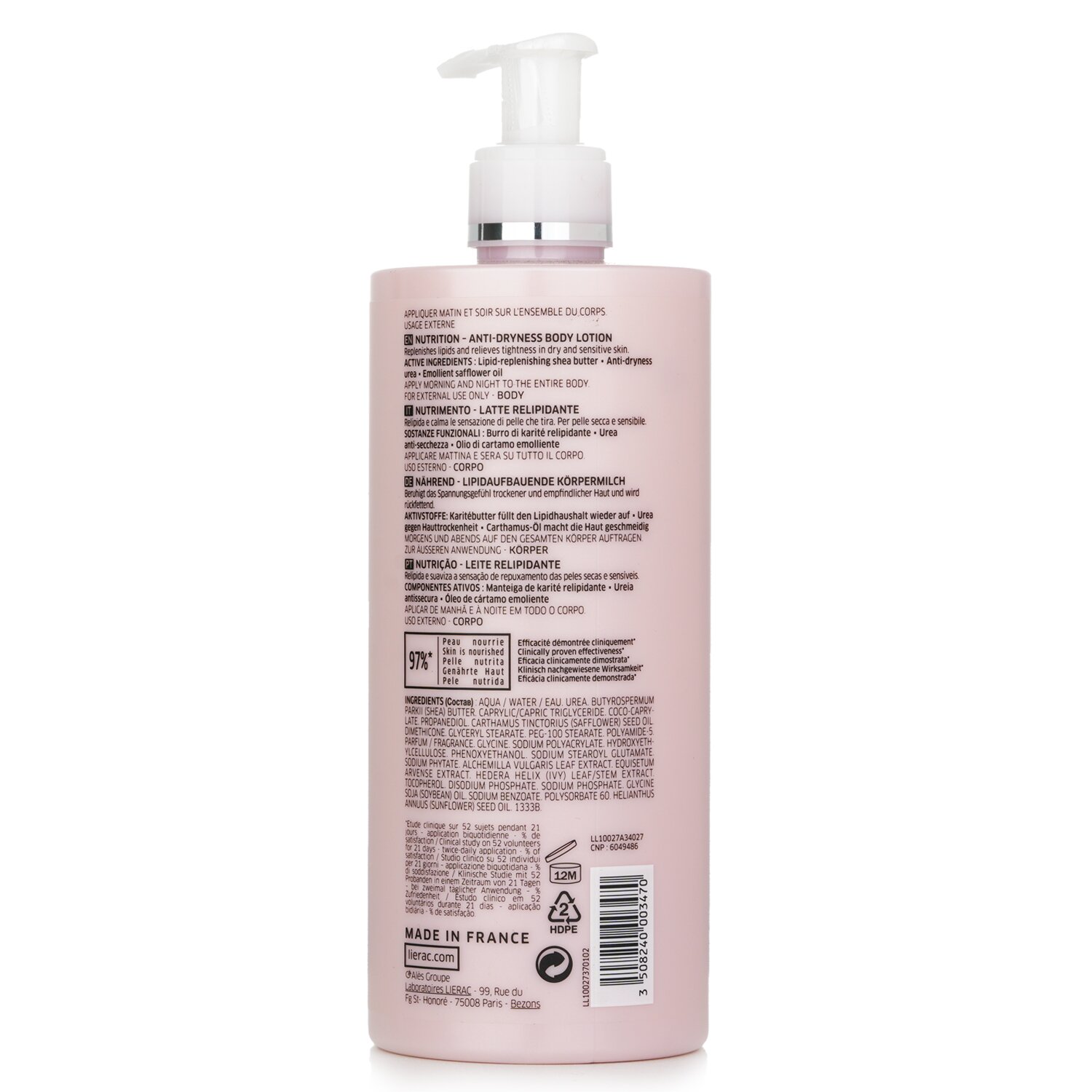 Lierac Body Nutri+Lait Relipidant 400ml/14.1oz