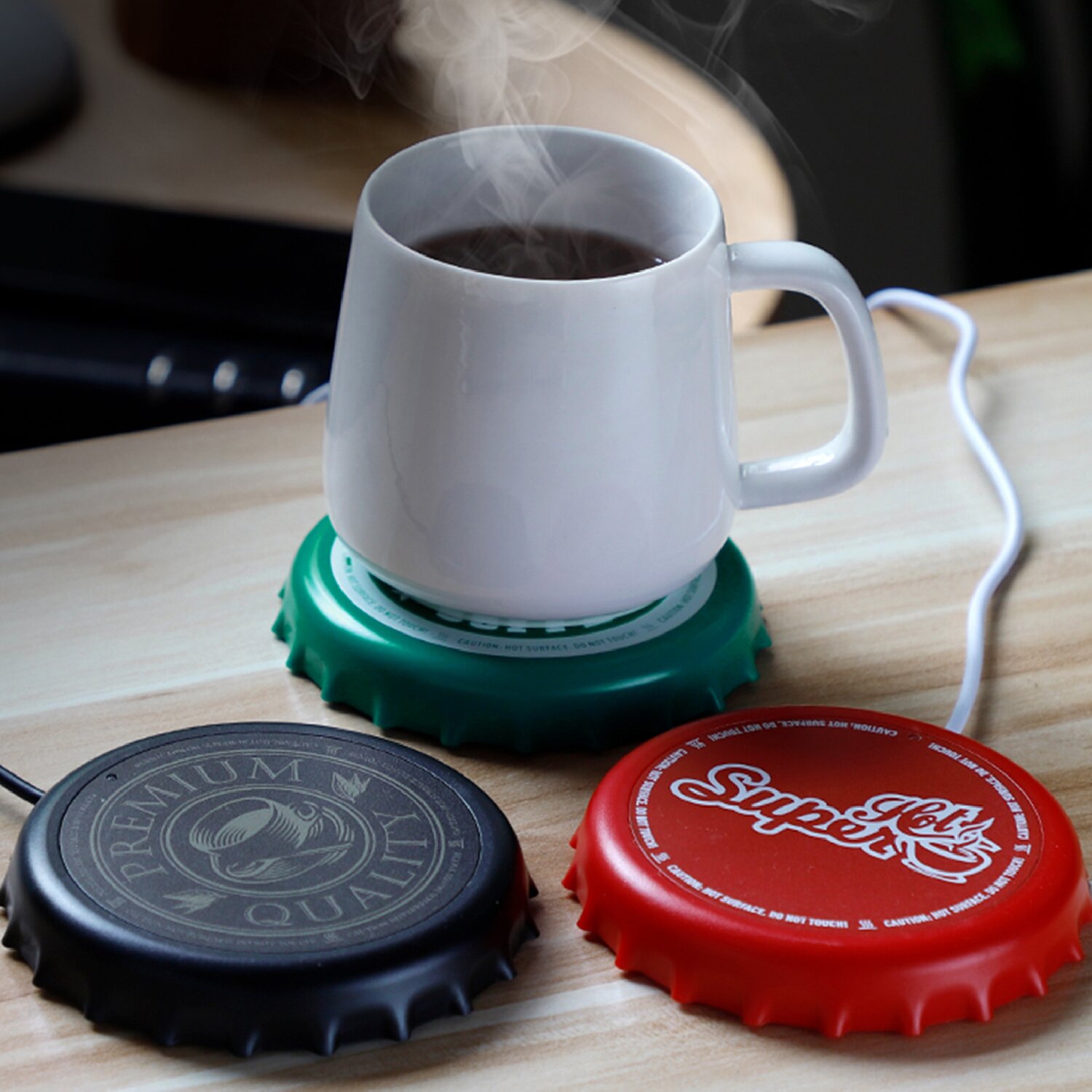 Happythings USB Mug Warmer - Black 11x11x2cm