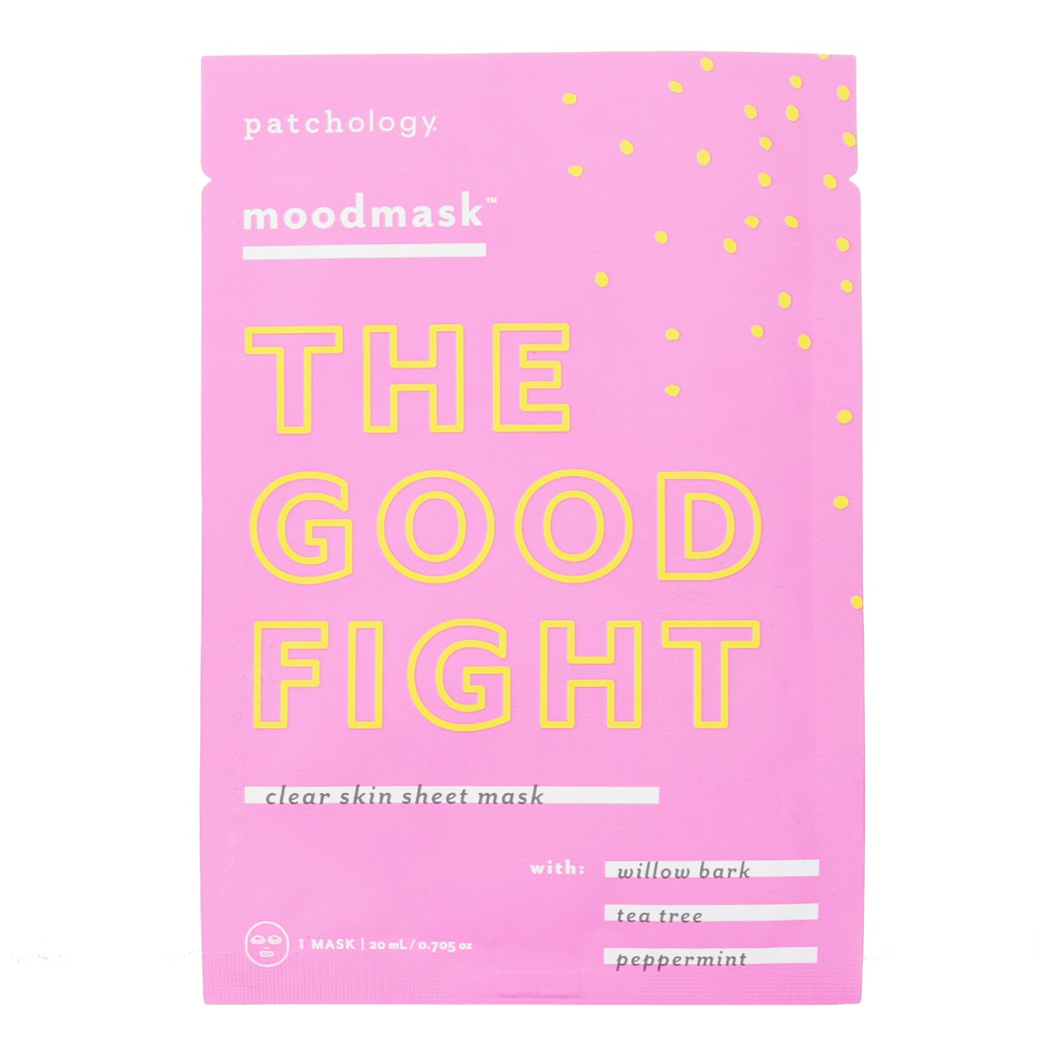 Patchology Moodmascarilla The Good Fight Clear Skin Sheet Mask 20ml/0.705oz