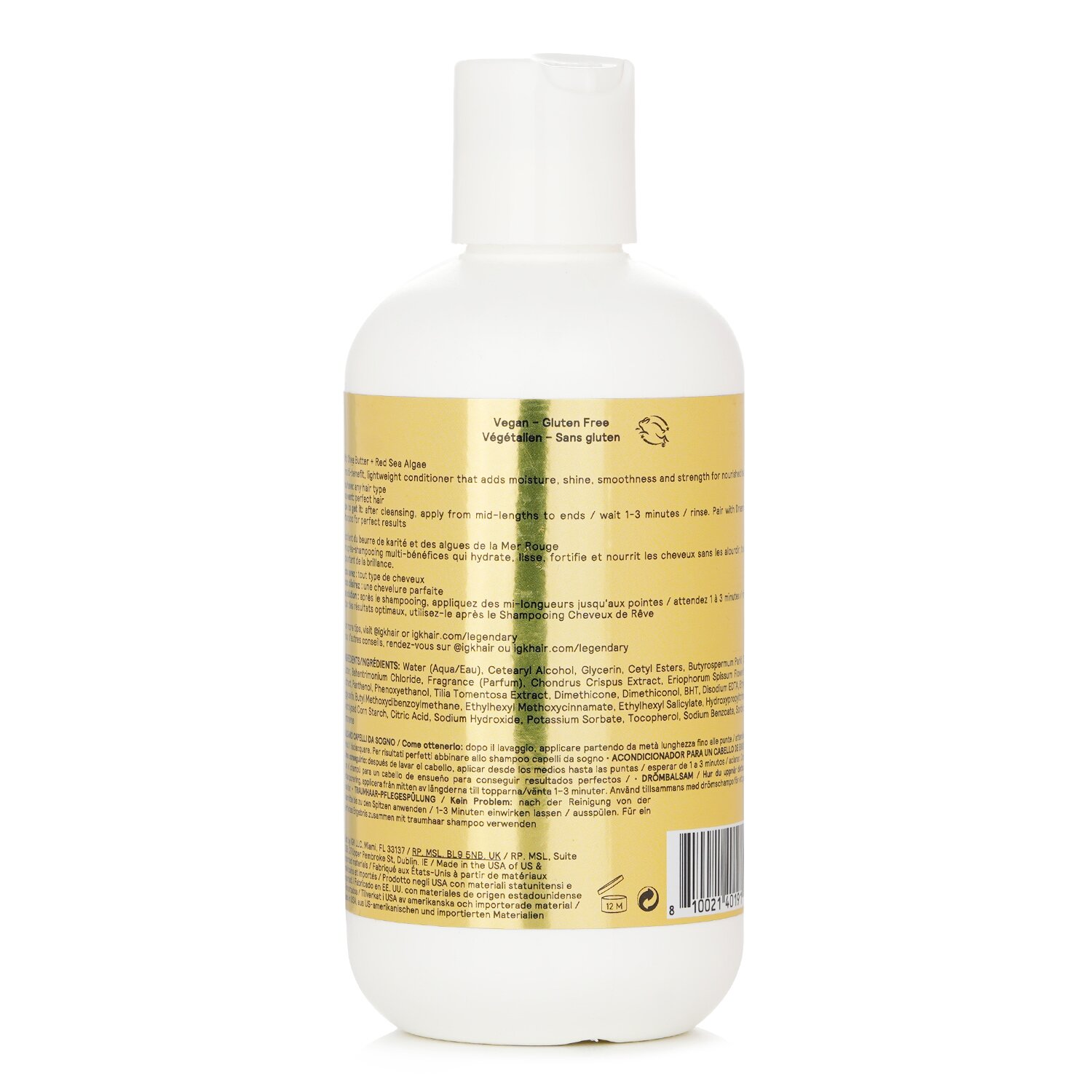 IGK Legendary Dream Hair Conditioner - Shea Butter + Red Sea Algae 236ml/8oz