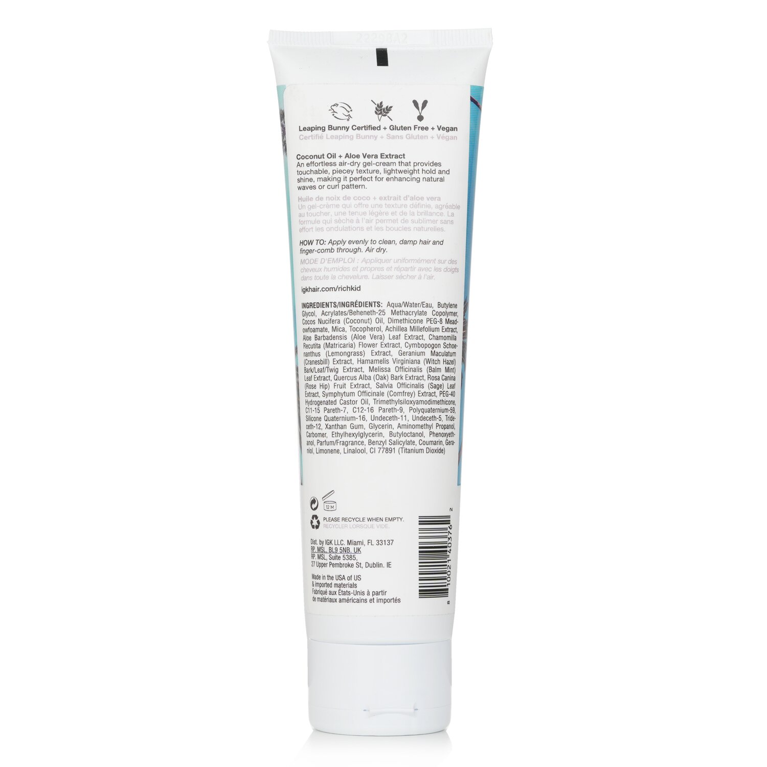 IGK Rich Kid Wave Enhancing Air-Dry Cream 145ml/5oz