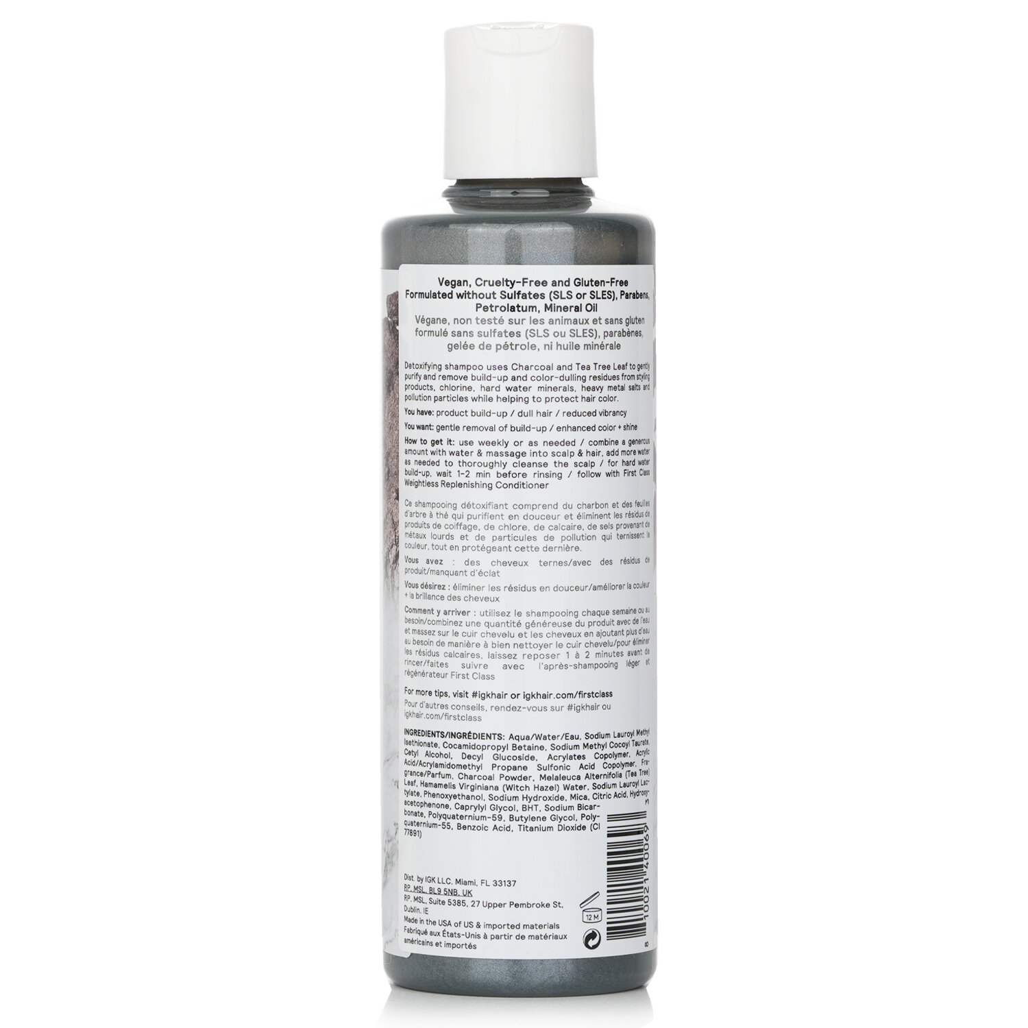IGK First Class Detoxifying Charcoal Shampoo 236ml/8oz