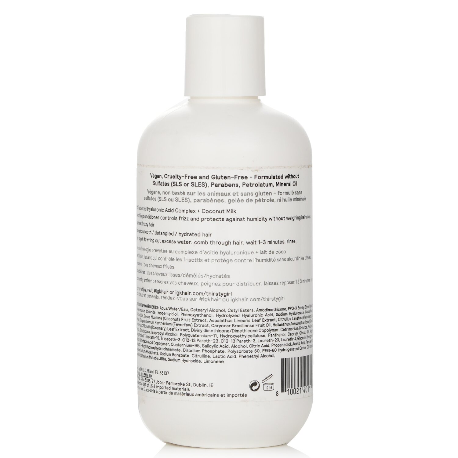 IGK Thirsty Girl Coconut Milk Anti-Frizz Conditioner 236ml/8oz