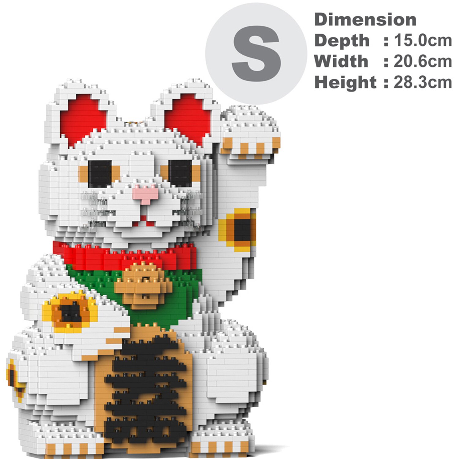 Jekca 招財貓 01S-M01 積木套裝 21x15x29cm
