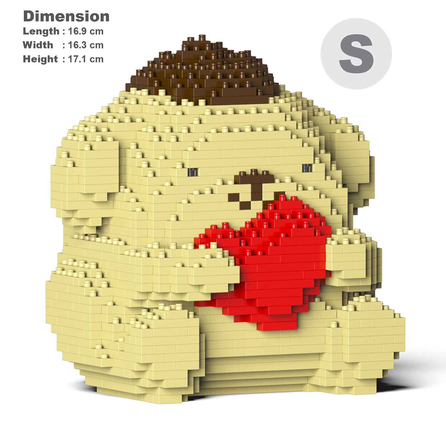 Jekca Pompompurin 02S Building Bricks Set 17x16x17cm