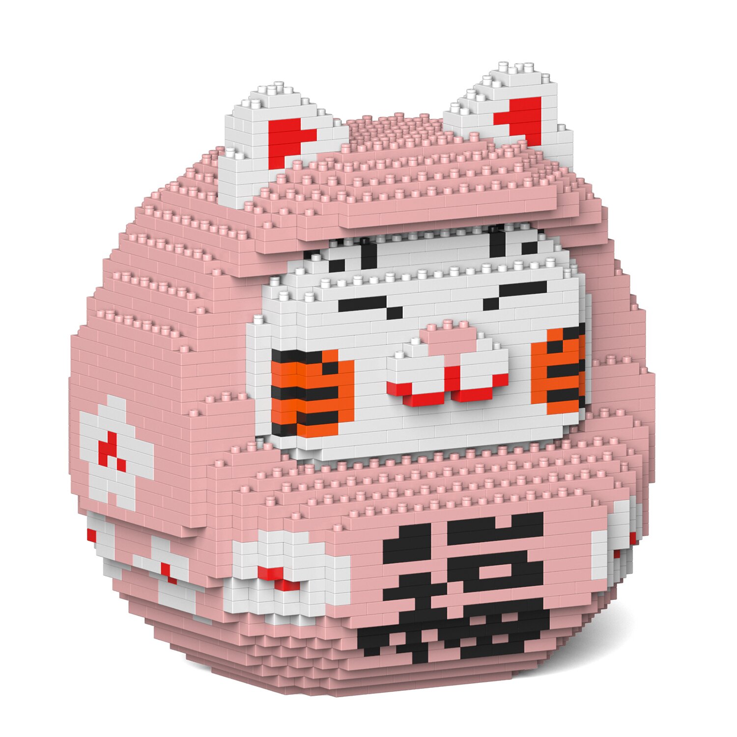 Jekca Daruma Maneki Neko 01S-M01 Building Bricks Set 18x14x21cm