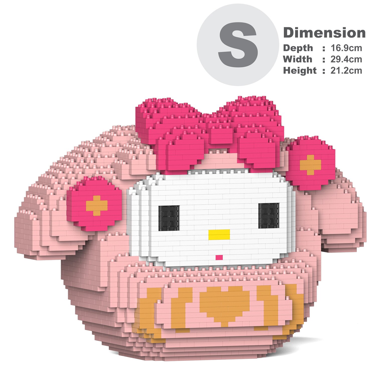 Jekca My Melody Daruma 01S Building Bricks Set 30x17x21cm