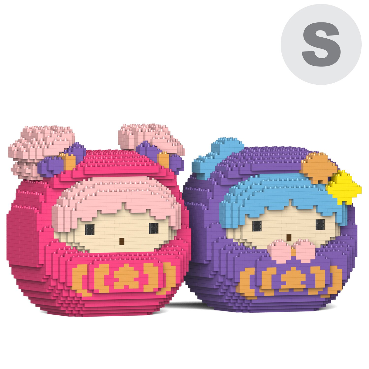 Jekca Little Twin Stars Daruma 01S Building Bricks Set 21x16x22cm