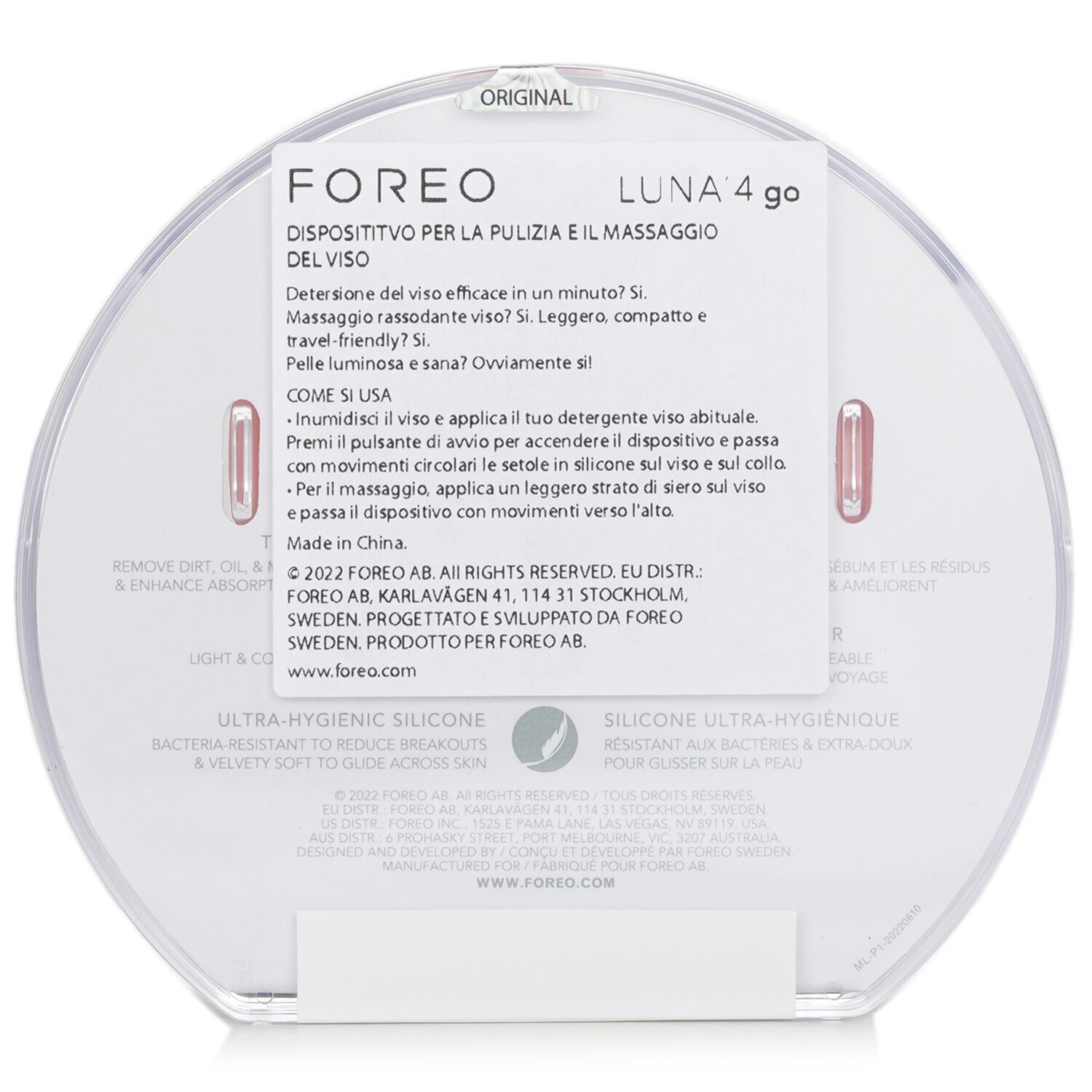 FOREO Luna 4 Go Facial Cleansing & Massaging Device 1pcs