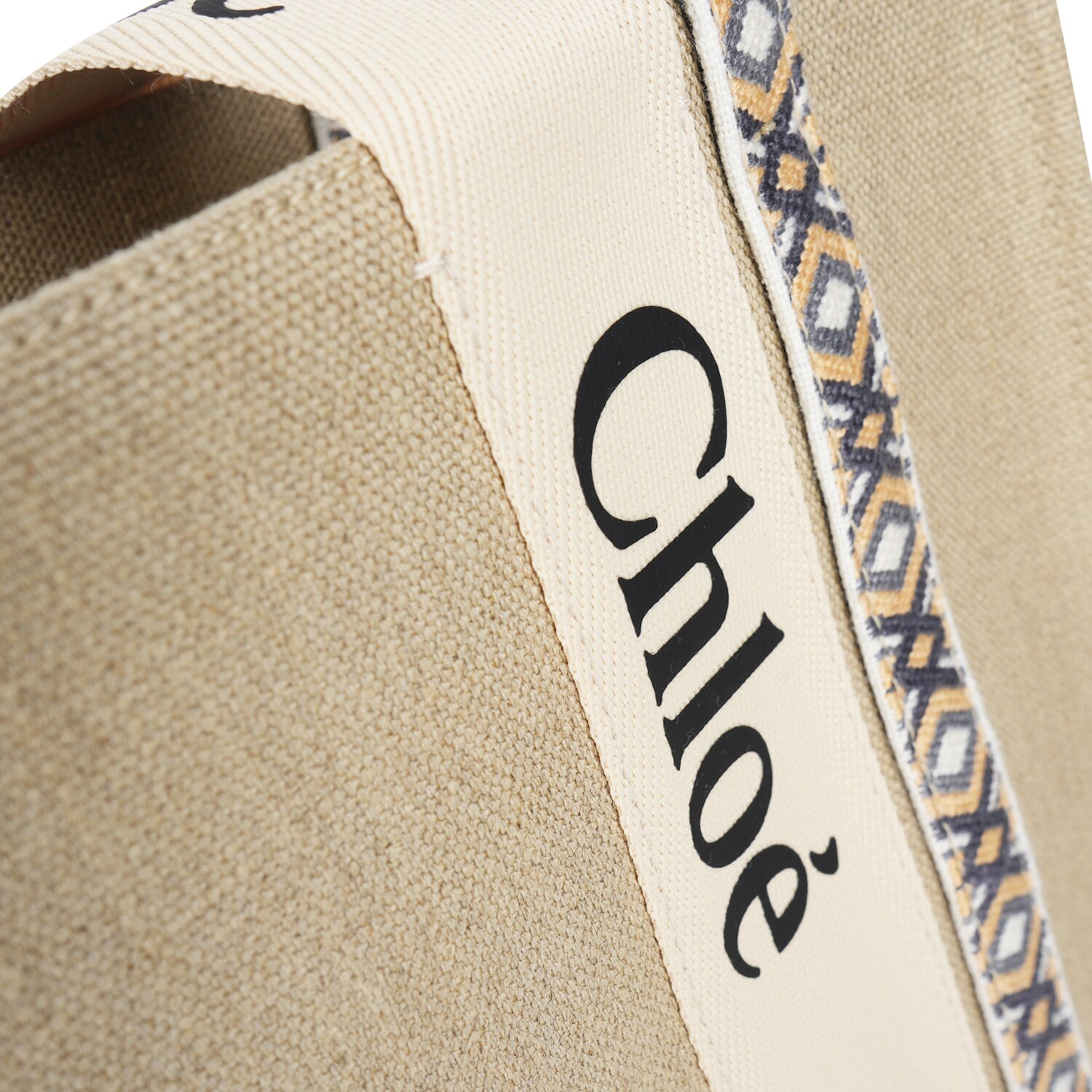 Chloe Medium Woody Tote Bag Slate Grey