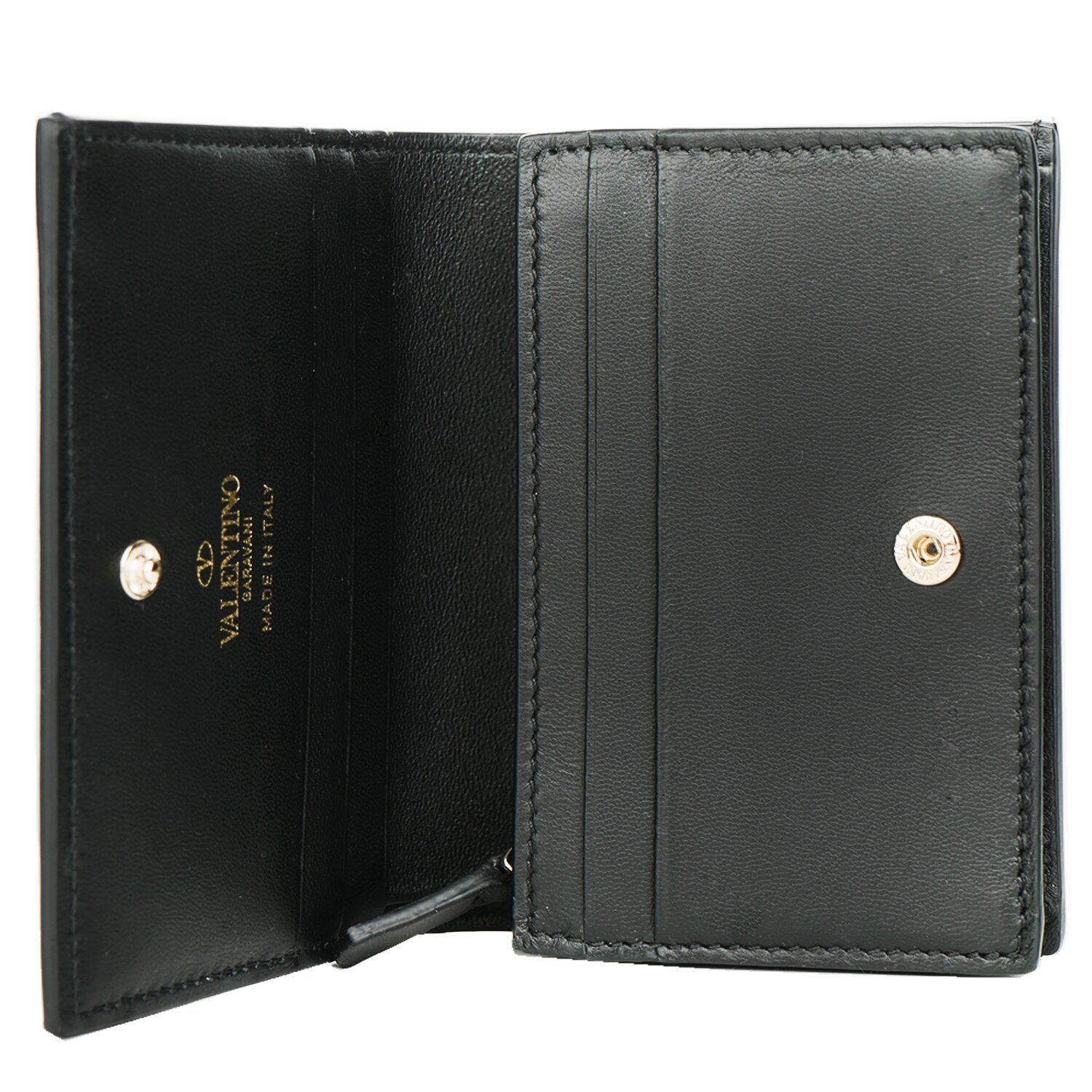 Valentino Garavani Valentino Flap French Wallet - Black Black