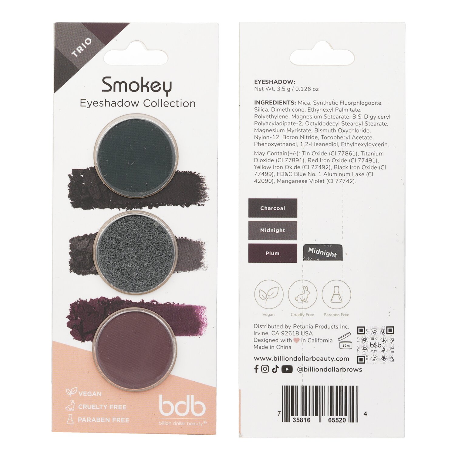Billion Dollar Brows Eyeshadow Collection Trio 3.5g/0.126oz