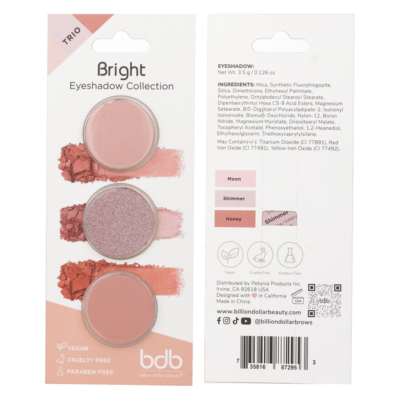 Billion Dollar Brows Eyeshadow Collection Trio 3.5g/0.126oz