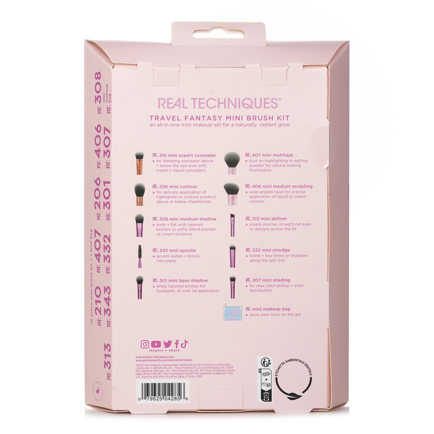 Real Techniques Travel Fantasy Mini Brush Set set