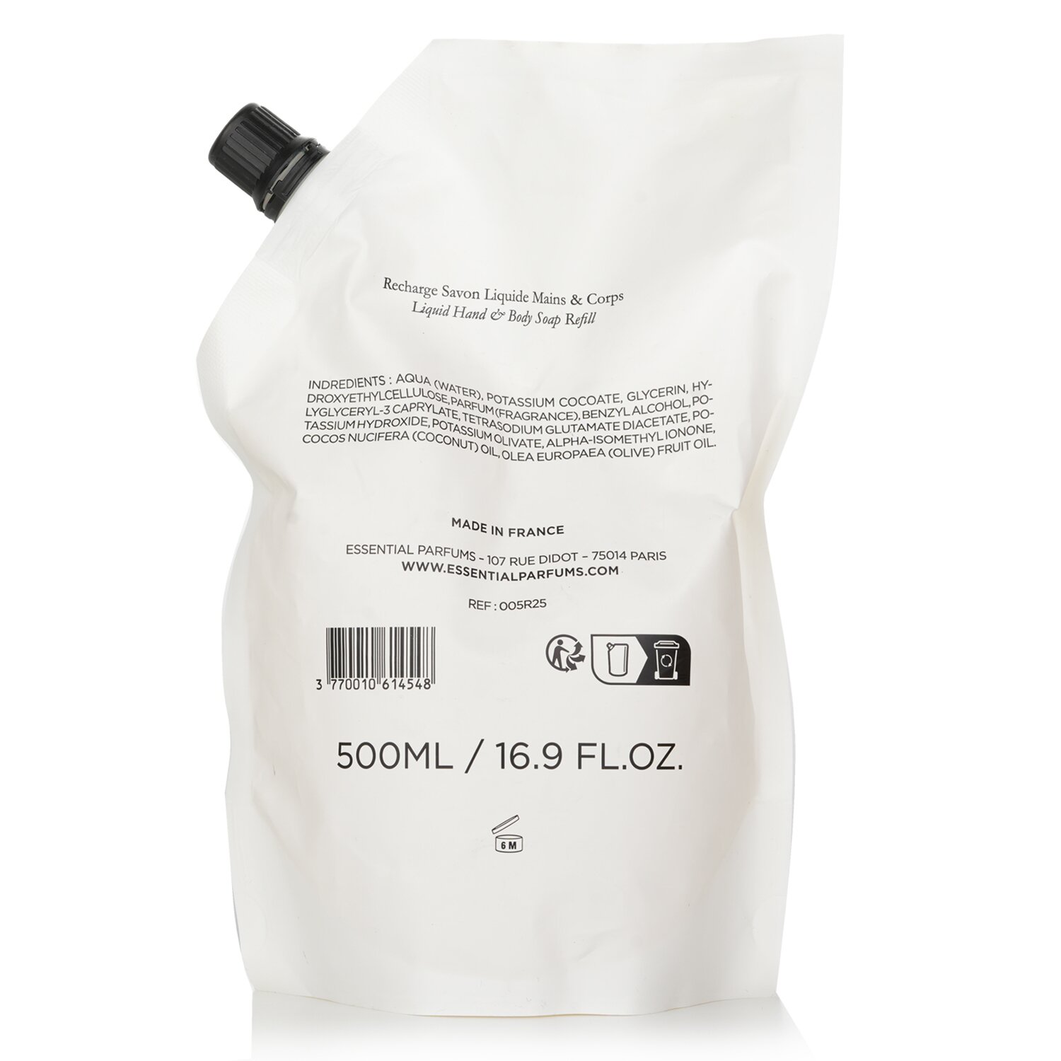 Essential Parfums The Musc by Calice Becker Liquid Hand & Body Soap Refill 500ml/16.9oz