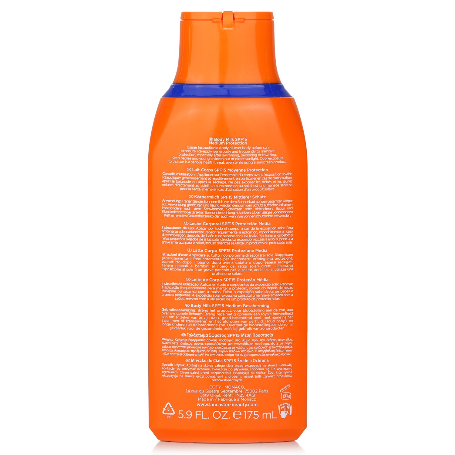 Lancaster Sun Beauty Body Milk SPF15 175ml/5.9oz