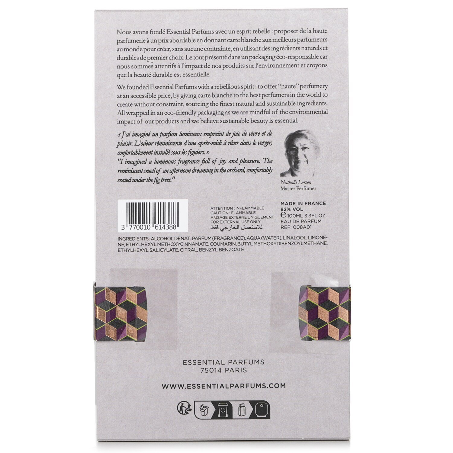 Essential Parfums Fig Infusion by Nathalie Lorson Eau De Parfum Spray 100ml/3.3oz