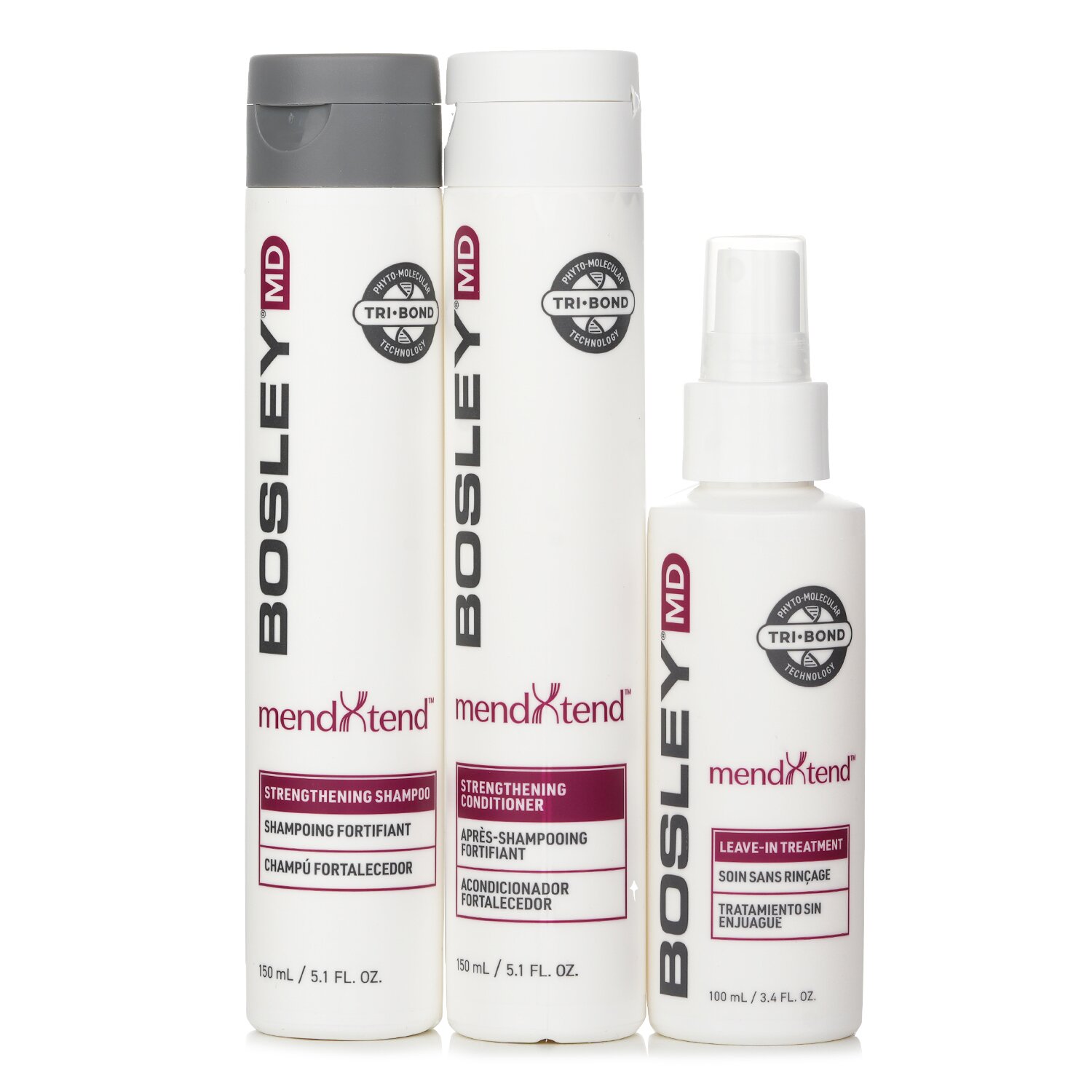 Bosley MendXtend Strengthening System Set: 3pcs