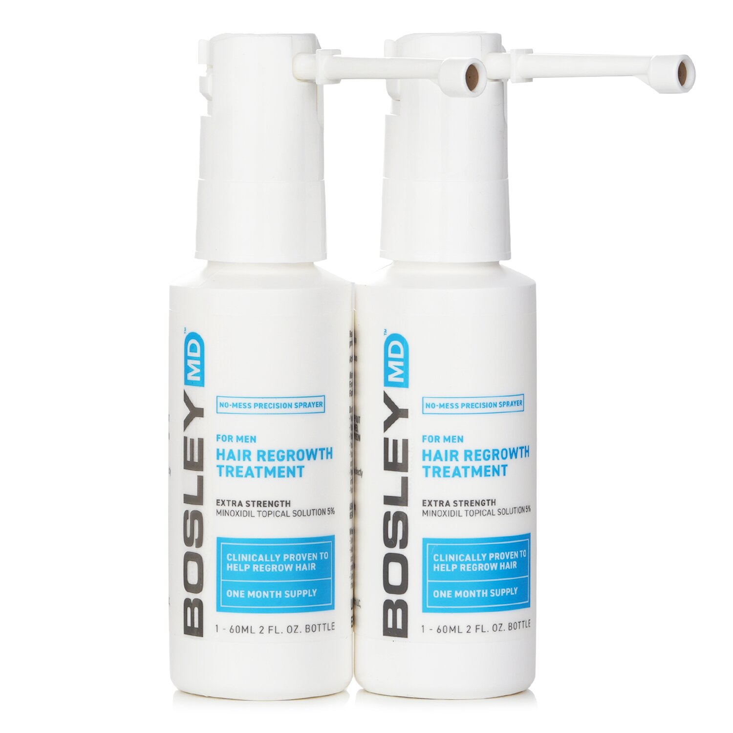 Bosley Men's Hair Re growth Treatment Spray (Minoxidil Topical Solution 5%) 60ml x 2