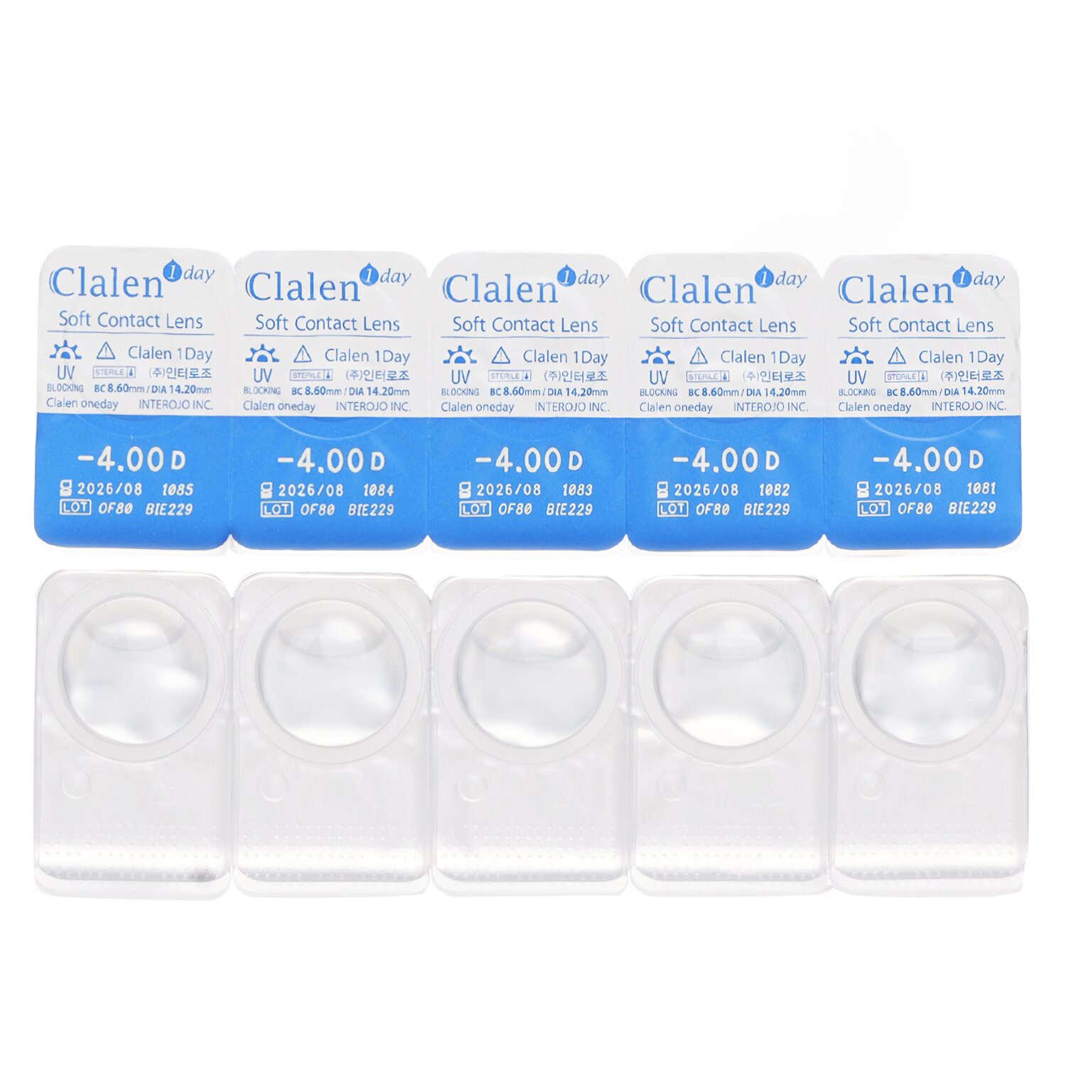 Clalen 1Day Soft Contact Lens 5pcs x 1 strip