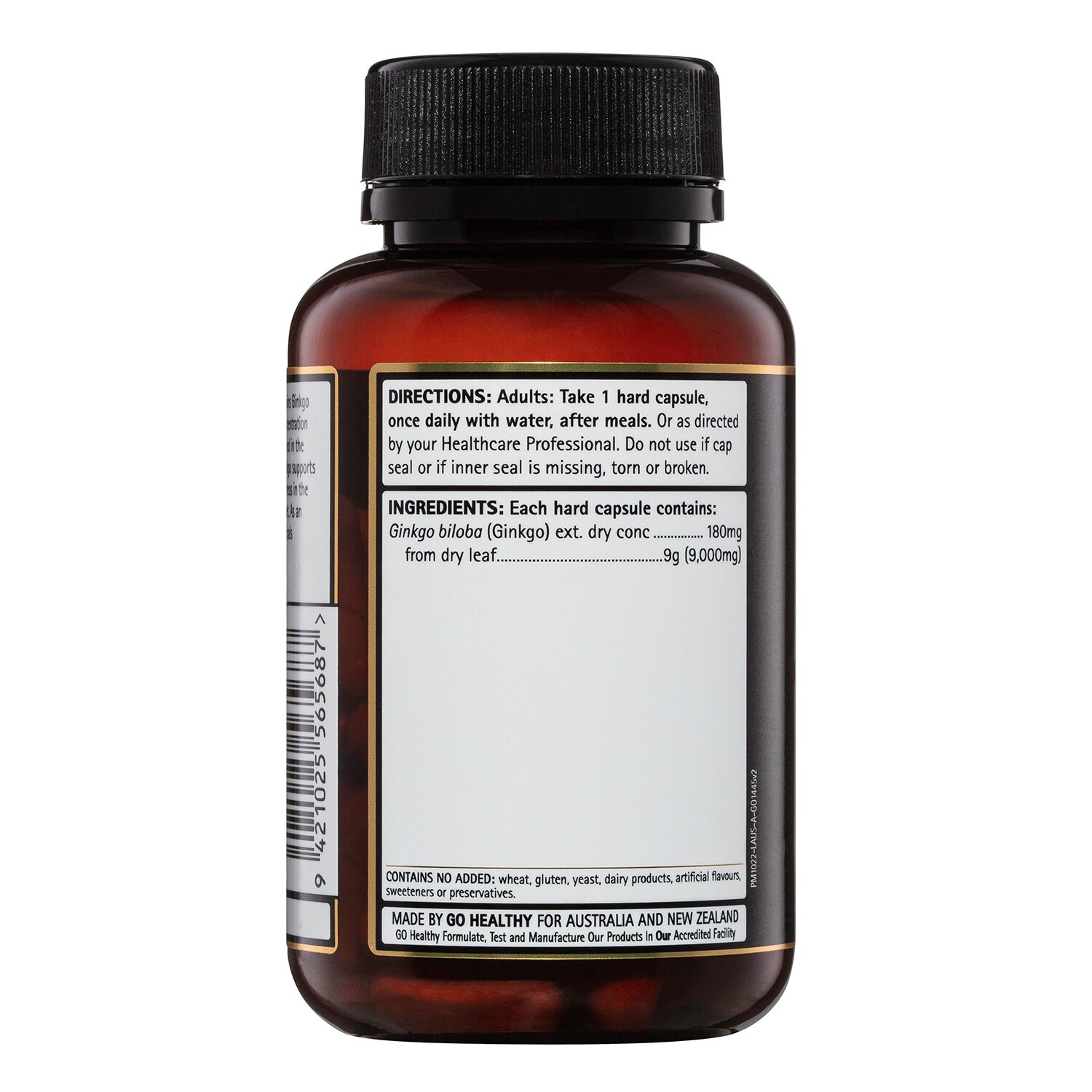 Go Healthy [Authorized Sales Agent] GO Ginkgo 9000 1-A-DAY - 60 Vcaps 60pcs/box