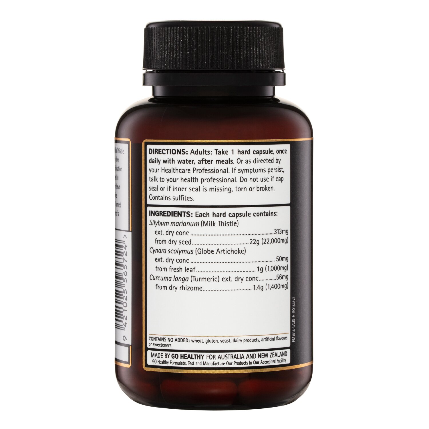 Go Healthy [Authorized Sales Agent] GO Healthy GO Liver Detox 1-A-Day - 60 VegeCapsules 60pcs/box
