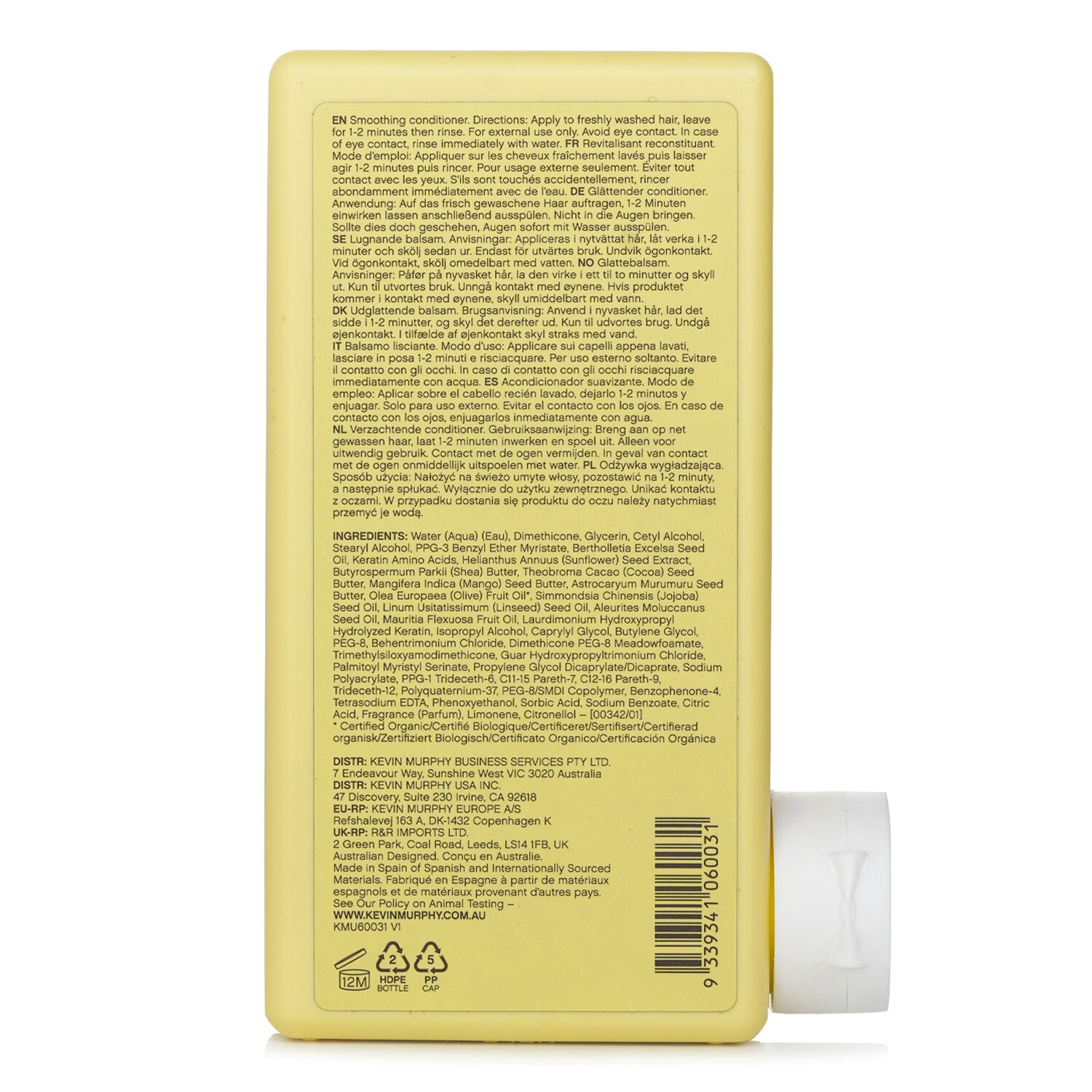 Kevin.Murphy Smooth.Again.Rinse (Smoothing Conditioner - For Thick, Coarse Hair) 250ml/8.4oz