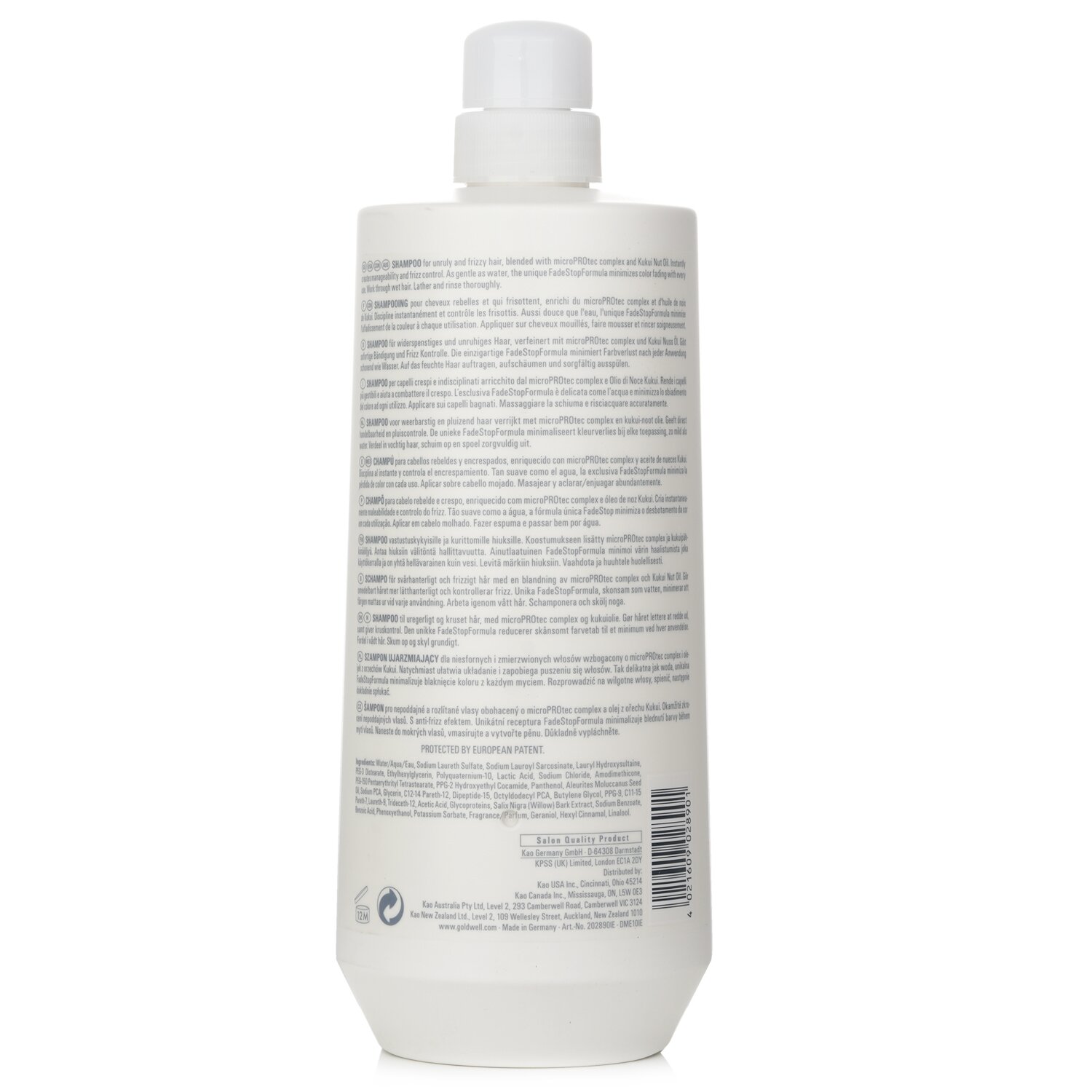 Goldwell Dualsenses Just Smooth Taming Shampoo 1000ml/33.8oz