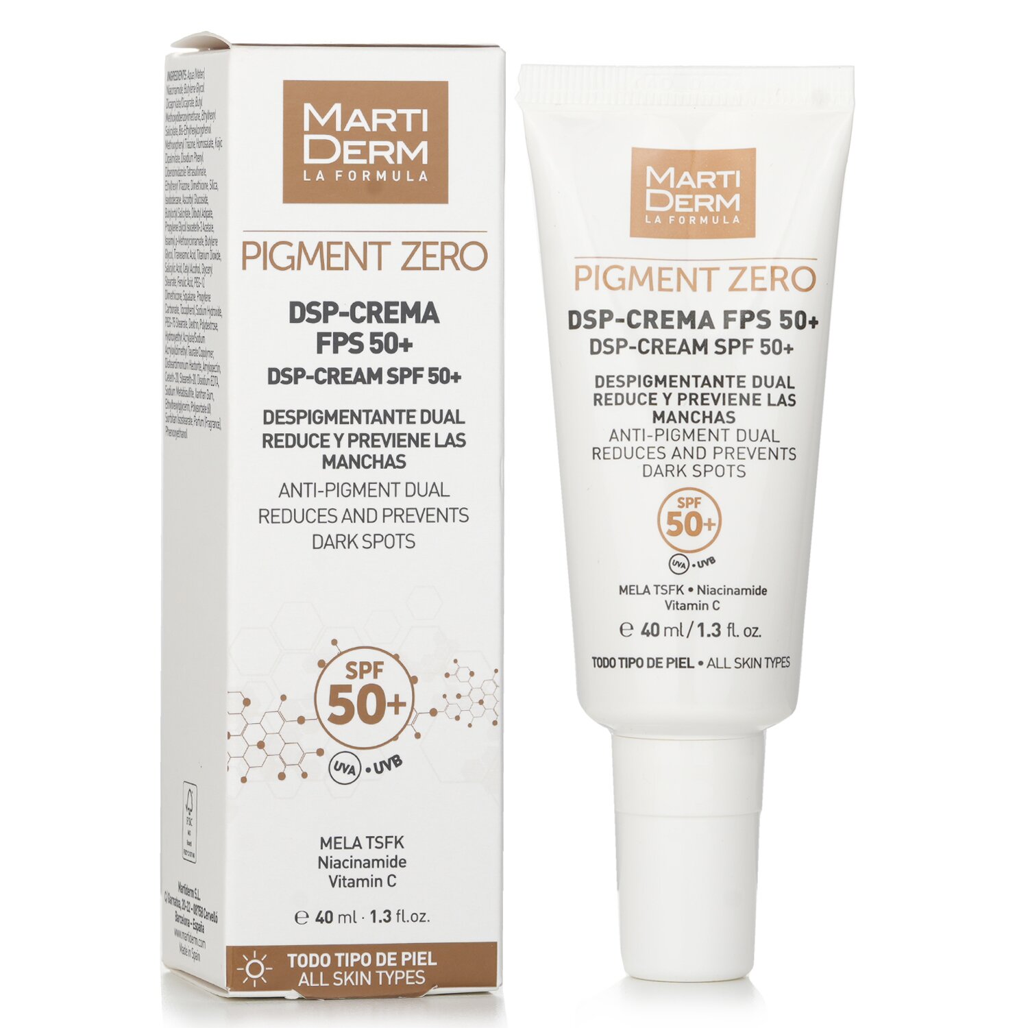 Martiderm Pigment Zero DSP-Cream SPF 50+ (For All Skin) 40ml/1.3oz