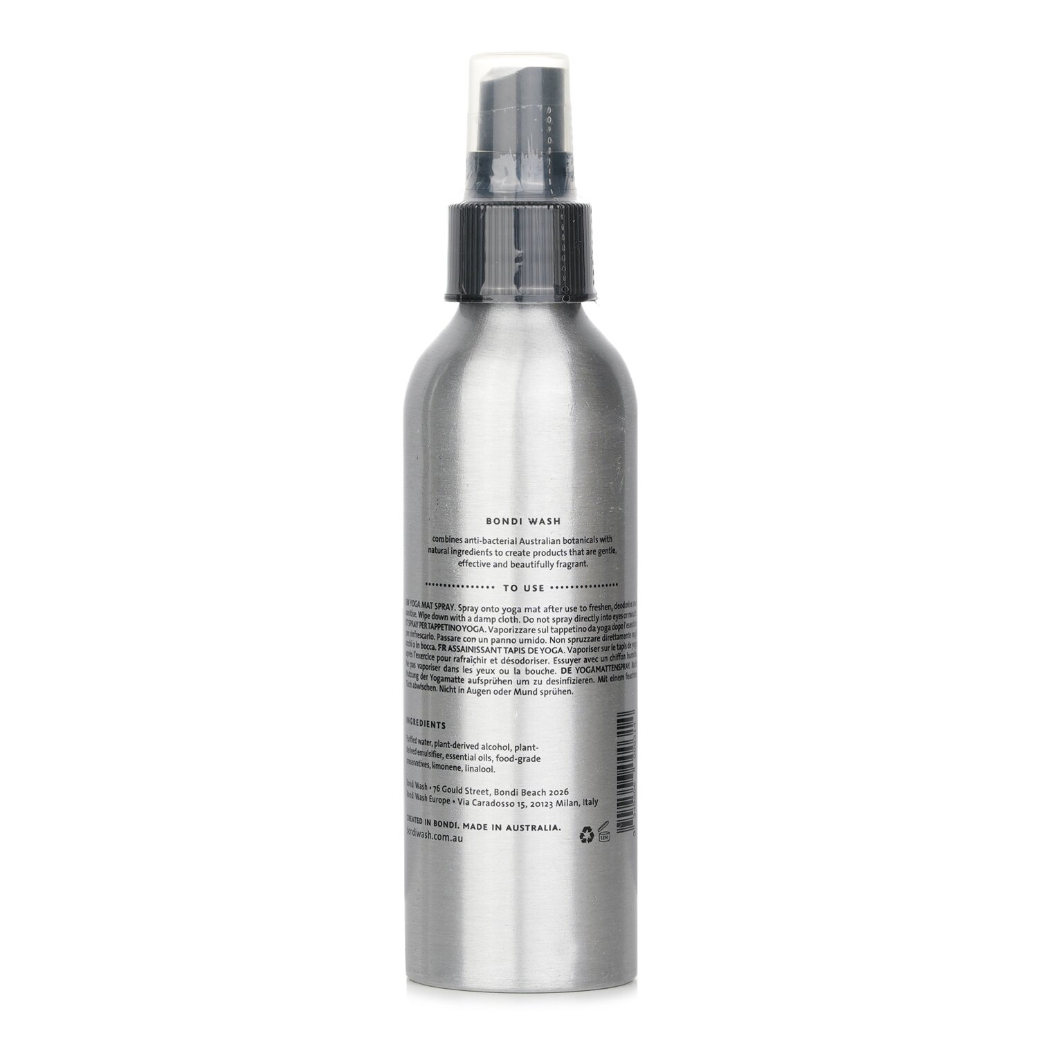 BONDI WASH Yoga Mat Spray (Tasmanian Pepper & Lavender) 150ml/5.1oz