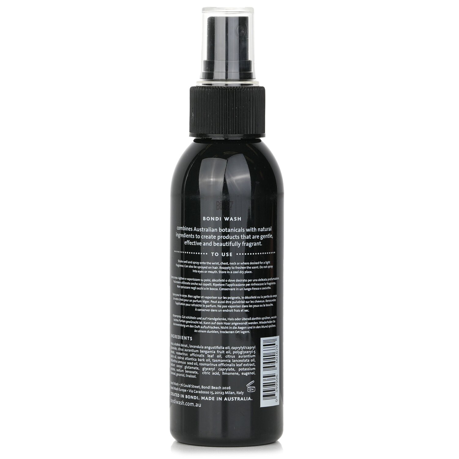 BONDI WASH Tasmanian Pepper & Lavender Body Spray 125ml/4.2oz