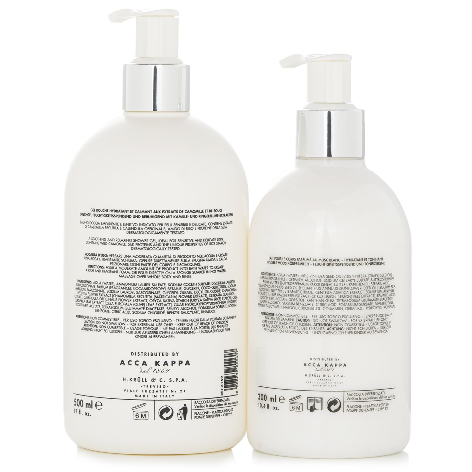 Acca Kappa White Moss Body Care Gift Set 2pcs