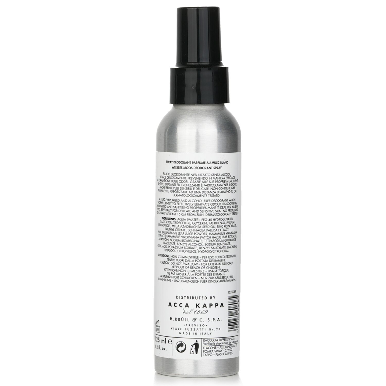 Acca Kappa White Moss Deodorant Spray 125ml/4.2oz