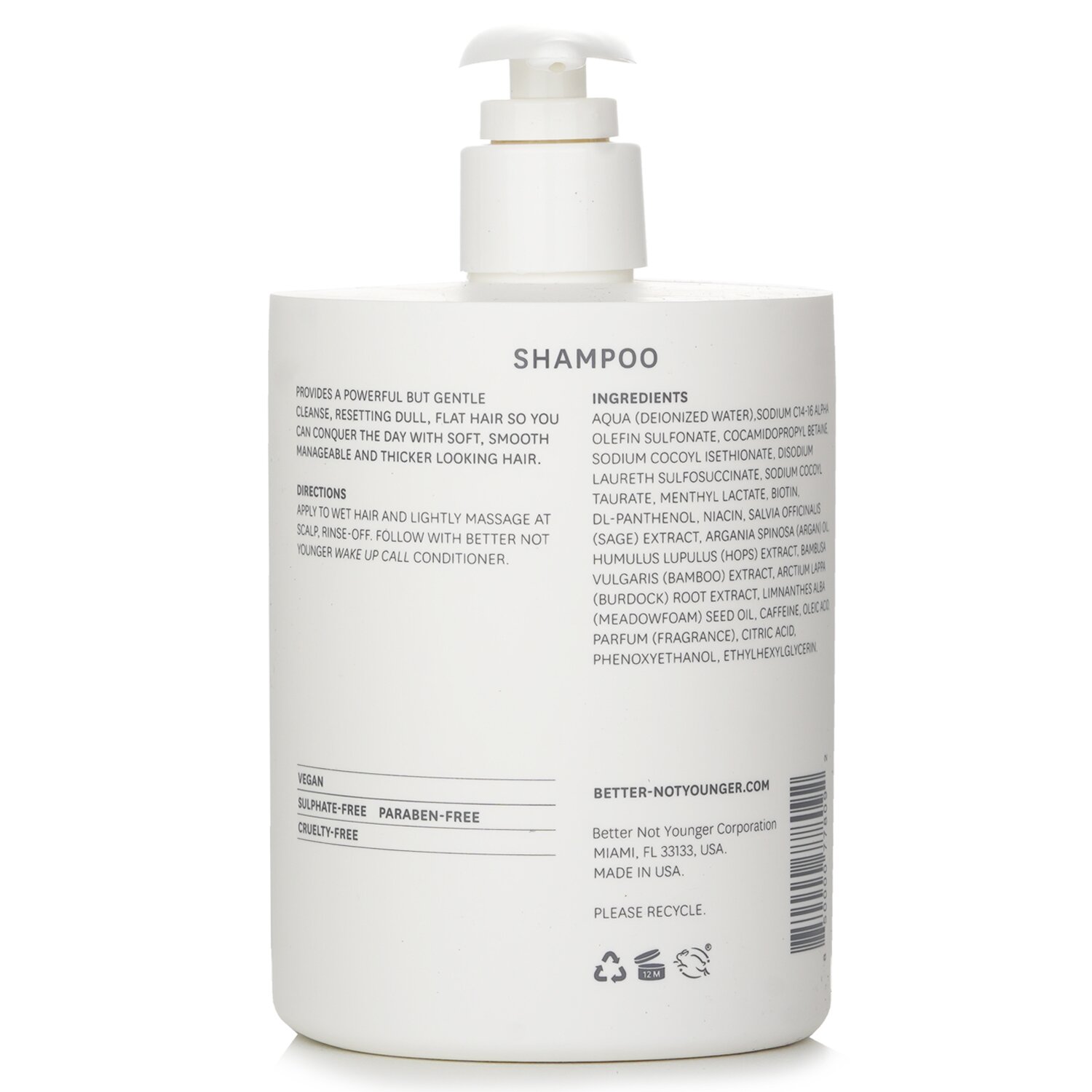 Better Not Younger Wake Up Call Volumizing Shampoo 473ml/16oz