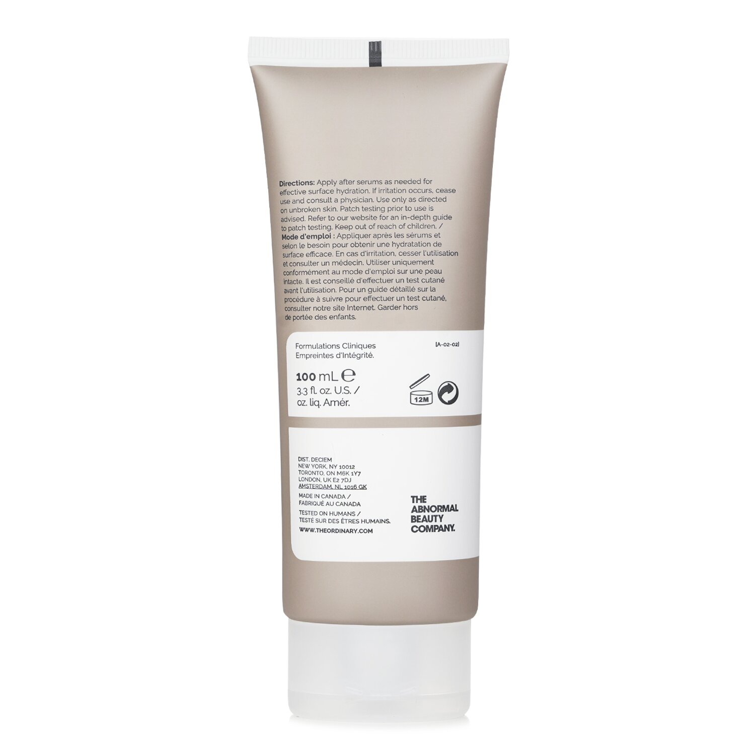 The Ordinary Natural Moisturizing Factors + HA 100ml/3.3oz