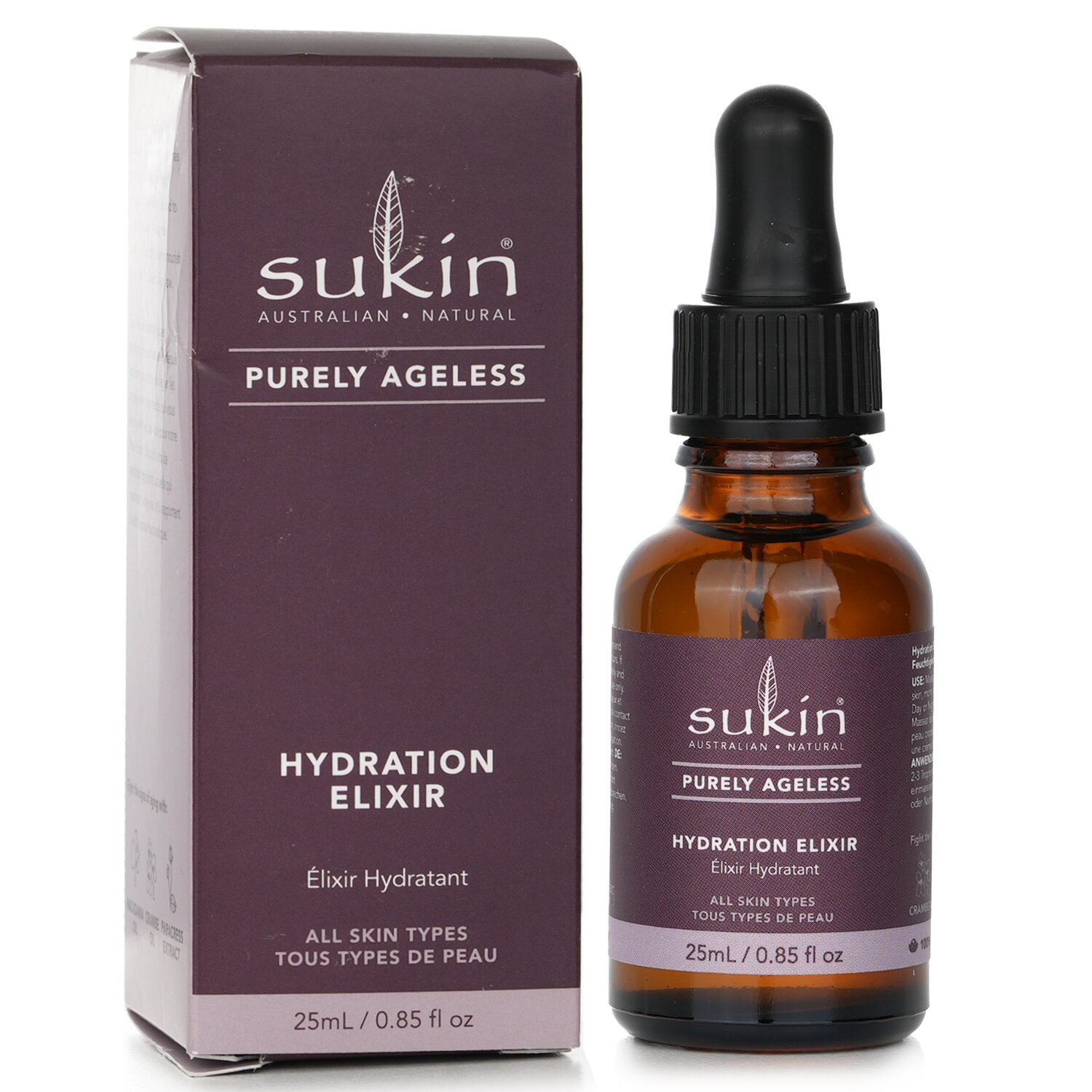 Sukin Purely Ageless Hydration Elixir 25ml/0.85oz