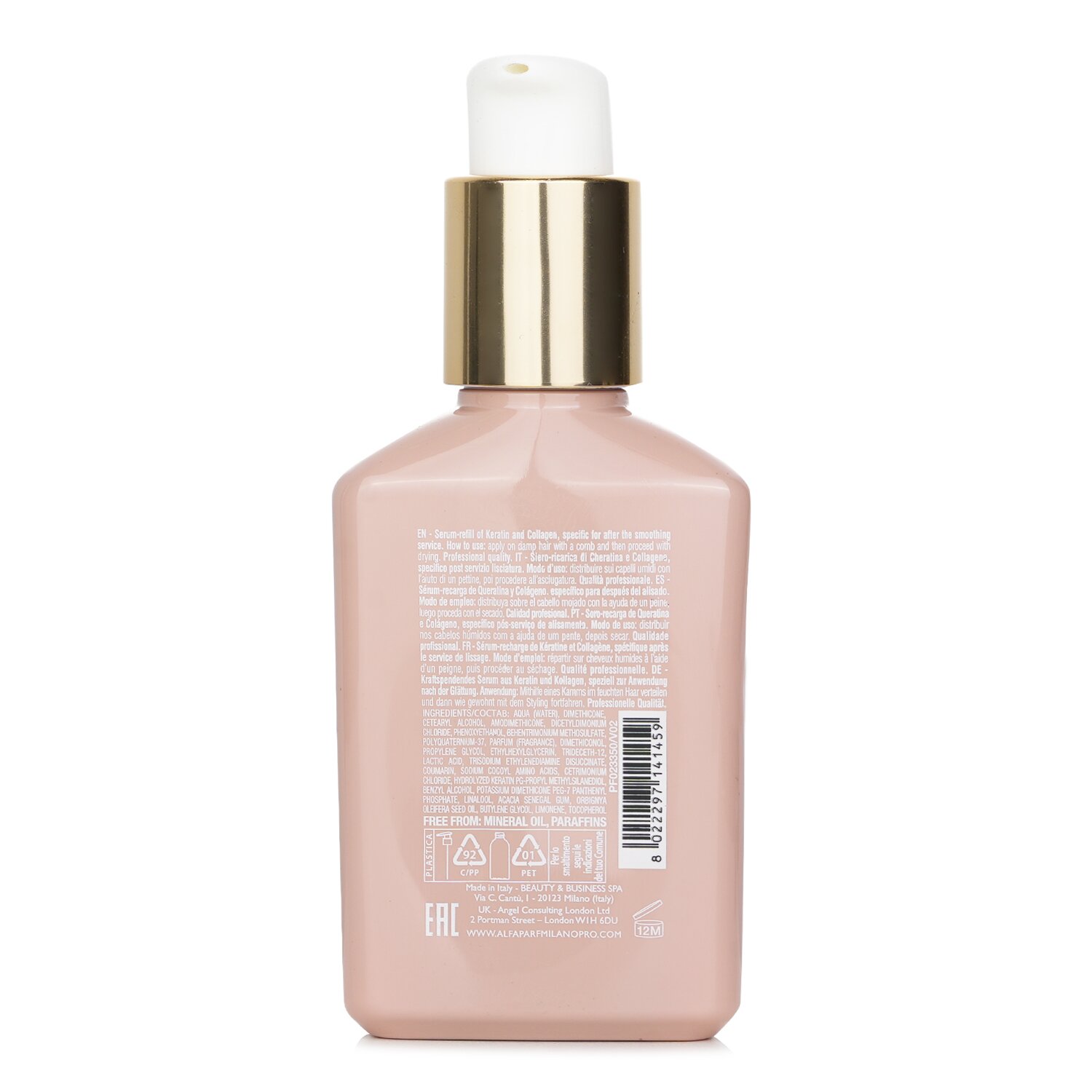 AlfaParf Keratin Therapy Lisse Design Keratin Serum 125ml/4.23oz