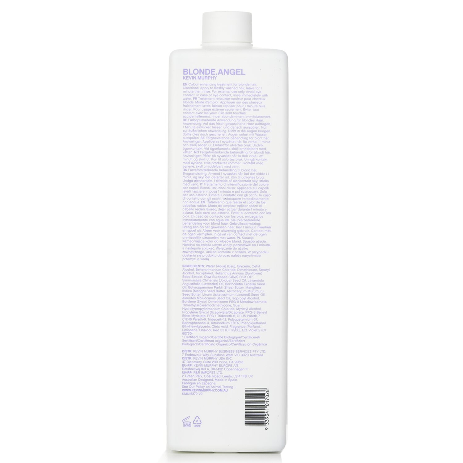 Kevin.Murphy Blonde.Angel Colour Enhancing Treatment For Blonde Hair 1000ml/33.8oz