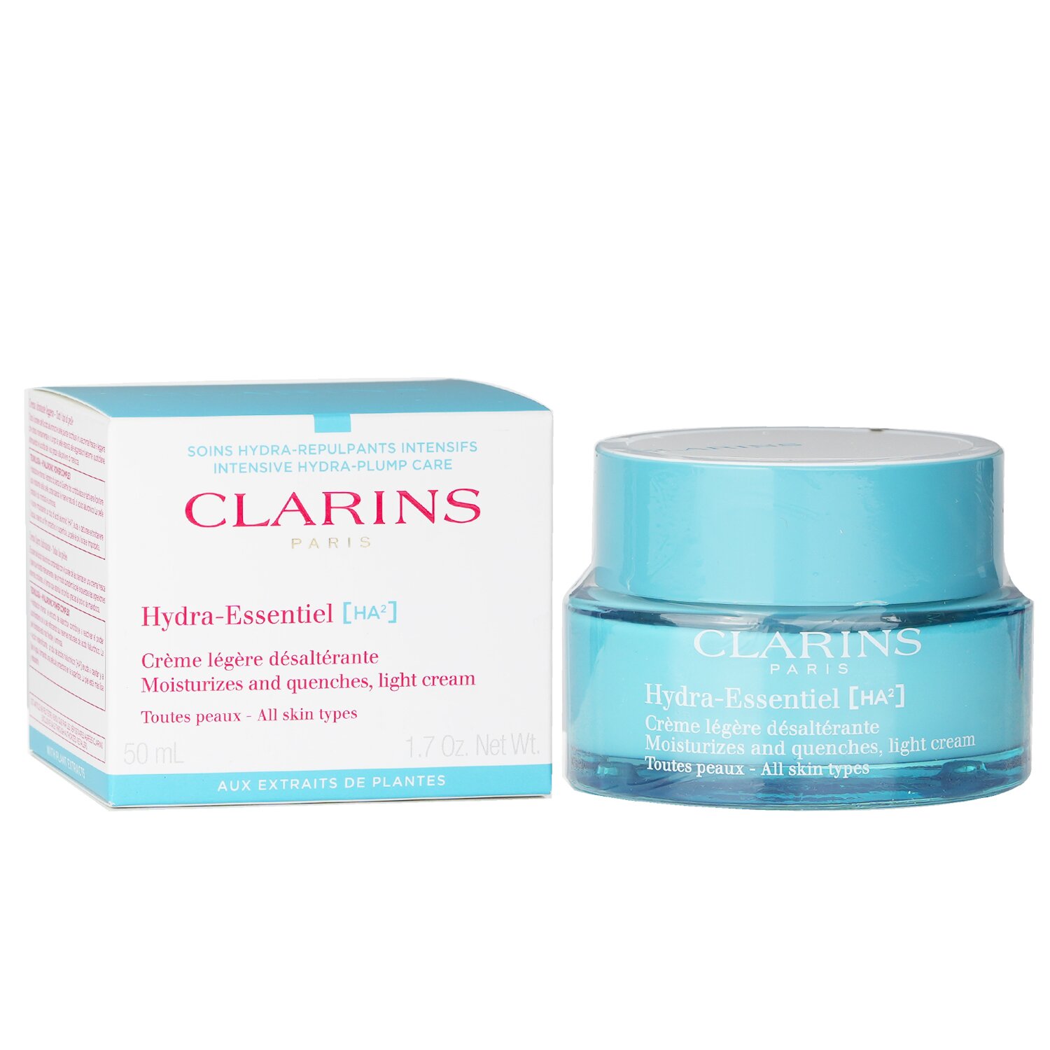 Clarins Hydra Essentiel [HA²] Moisturizes And Quenches, Light Cream (For All Skin Types) 50ml/1.7oz
