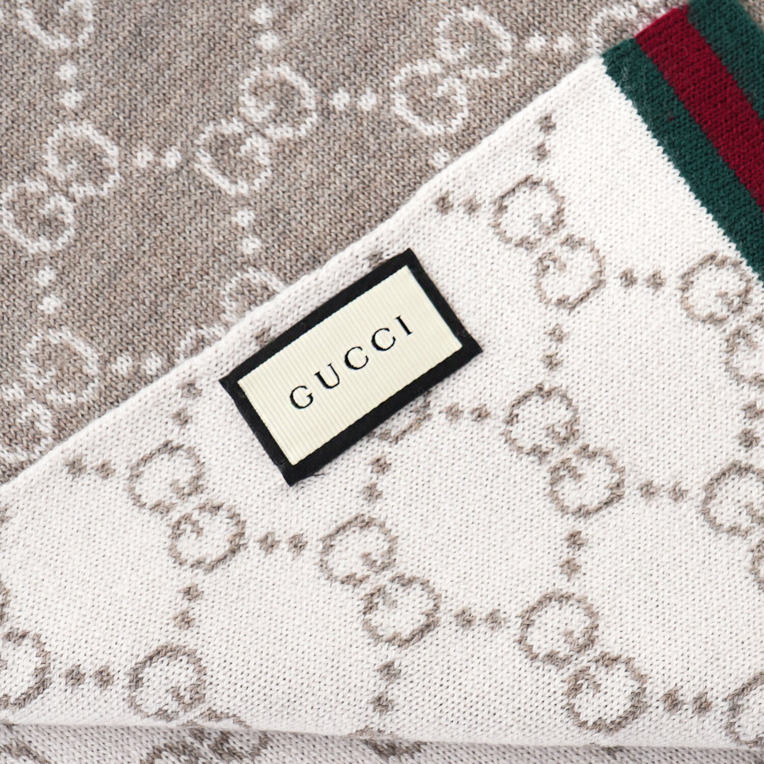 Gucci 古馳 Guccissima圍巾 325806 淺褐色