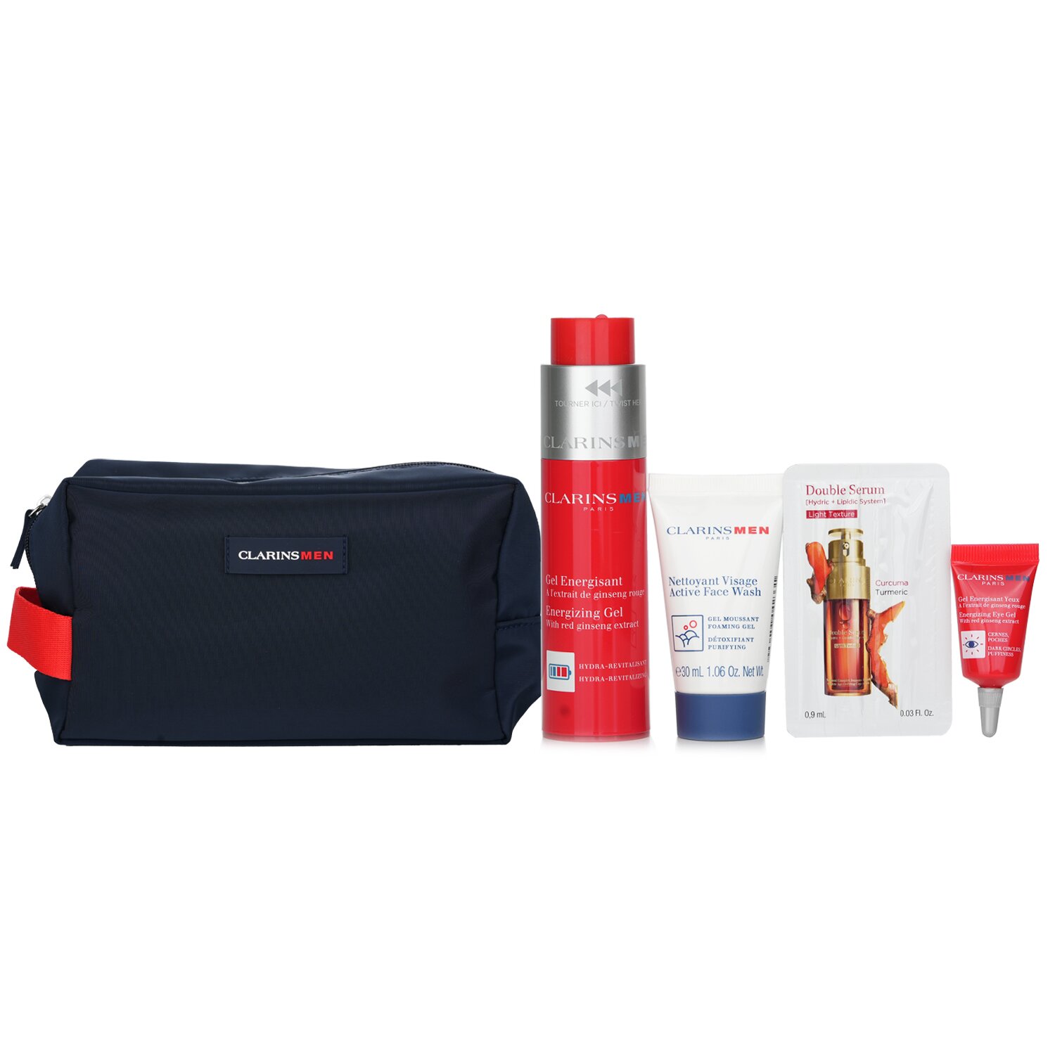 Clarins 克蘭詩 (嬌韻詩) 男士活力套裝 4pcs+1bag