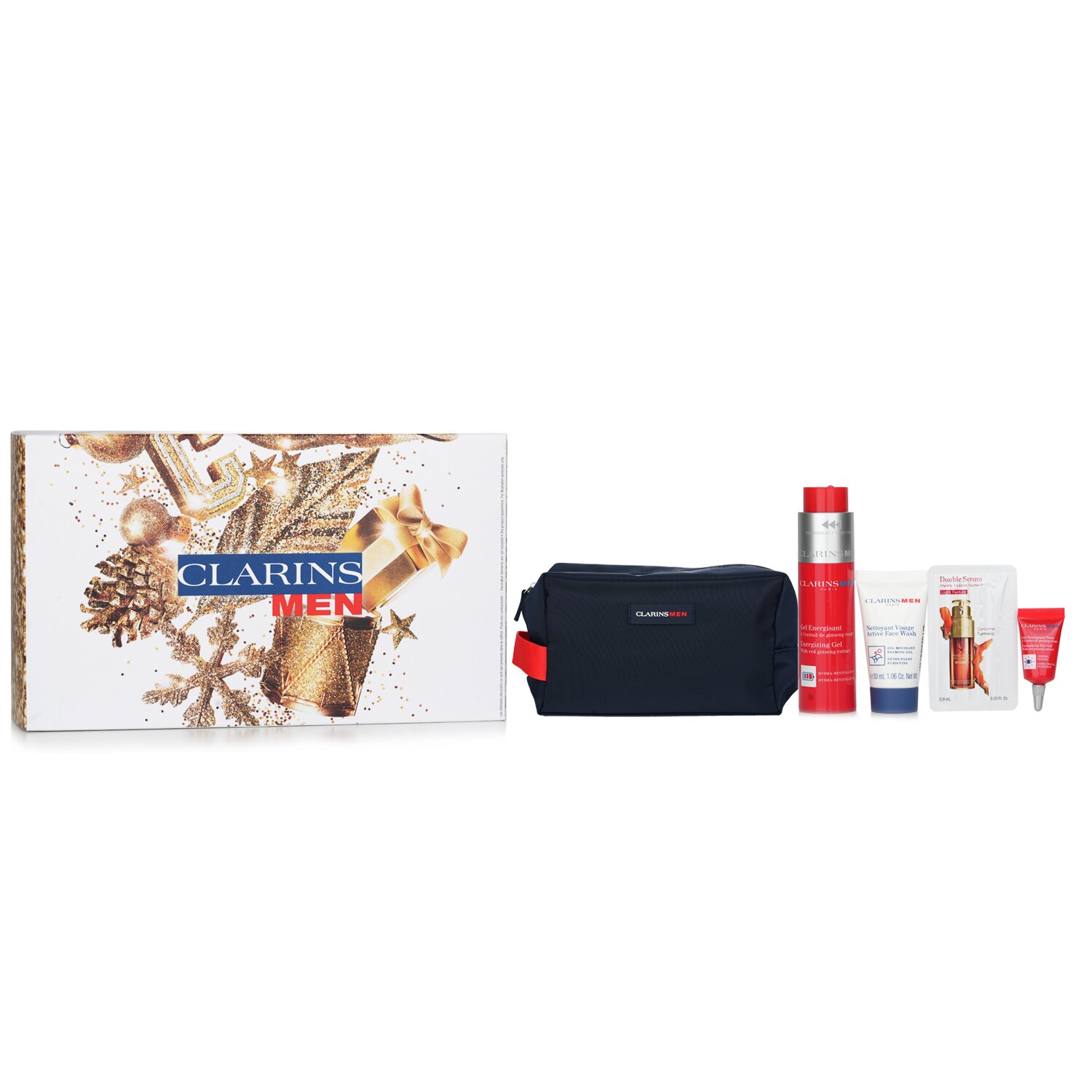 Clarins 克蘭詩 (嬌韻詩) 男士活力套裝 4pcs+1bag
