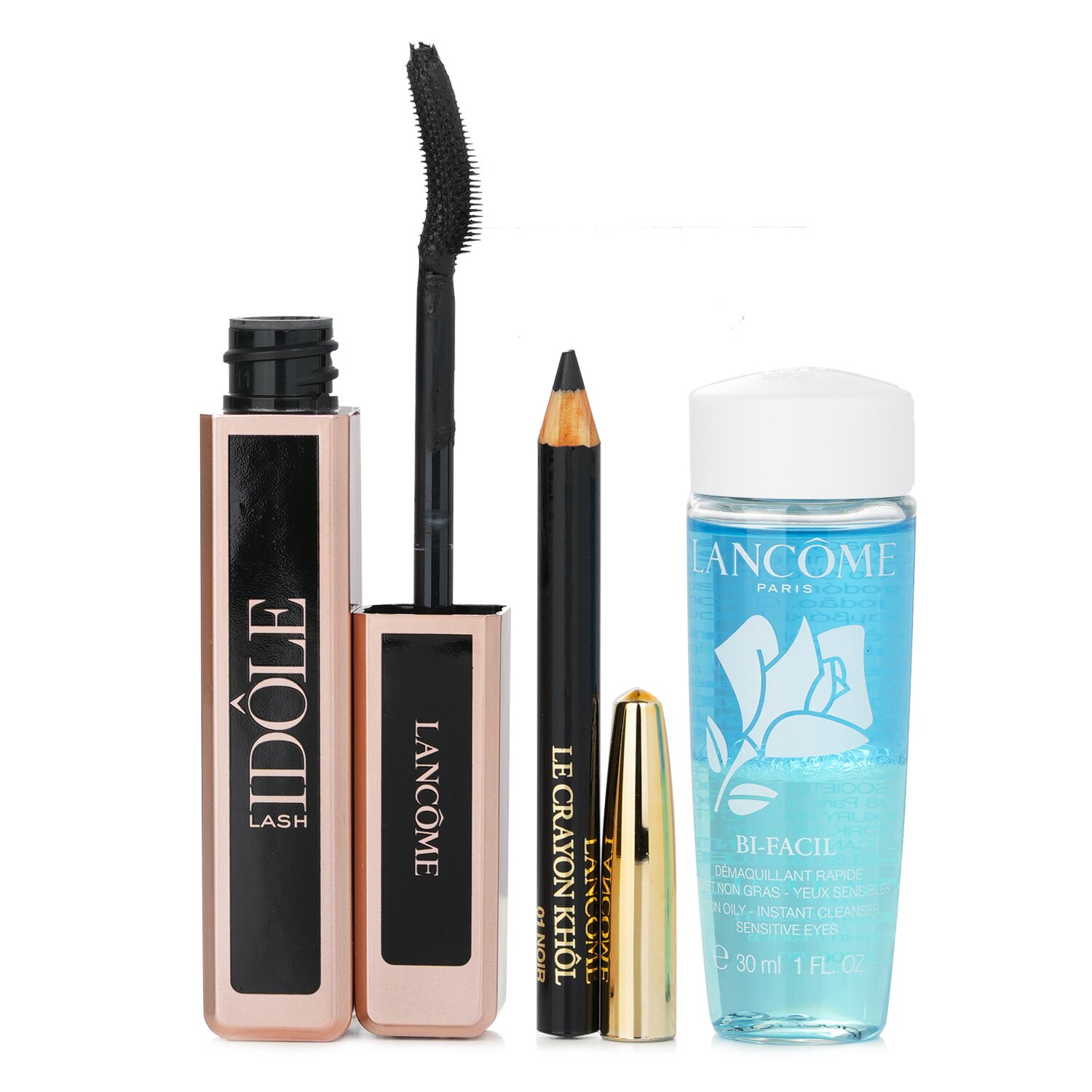Lancome Lash Idole Mascara Set: Volumizing Mascara 8ml + Le Crayon Khol 3pcs
