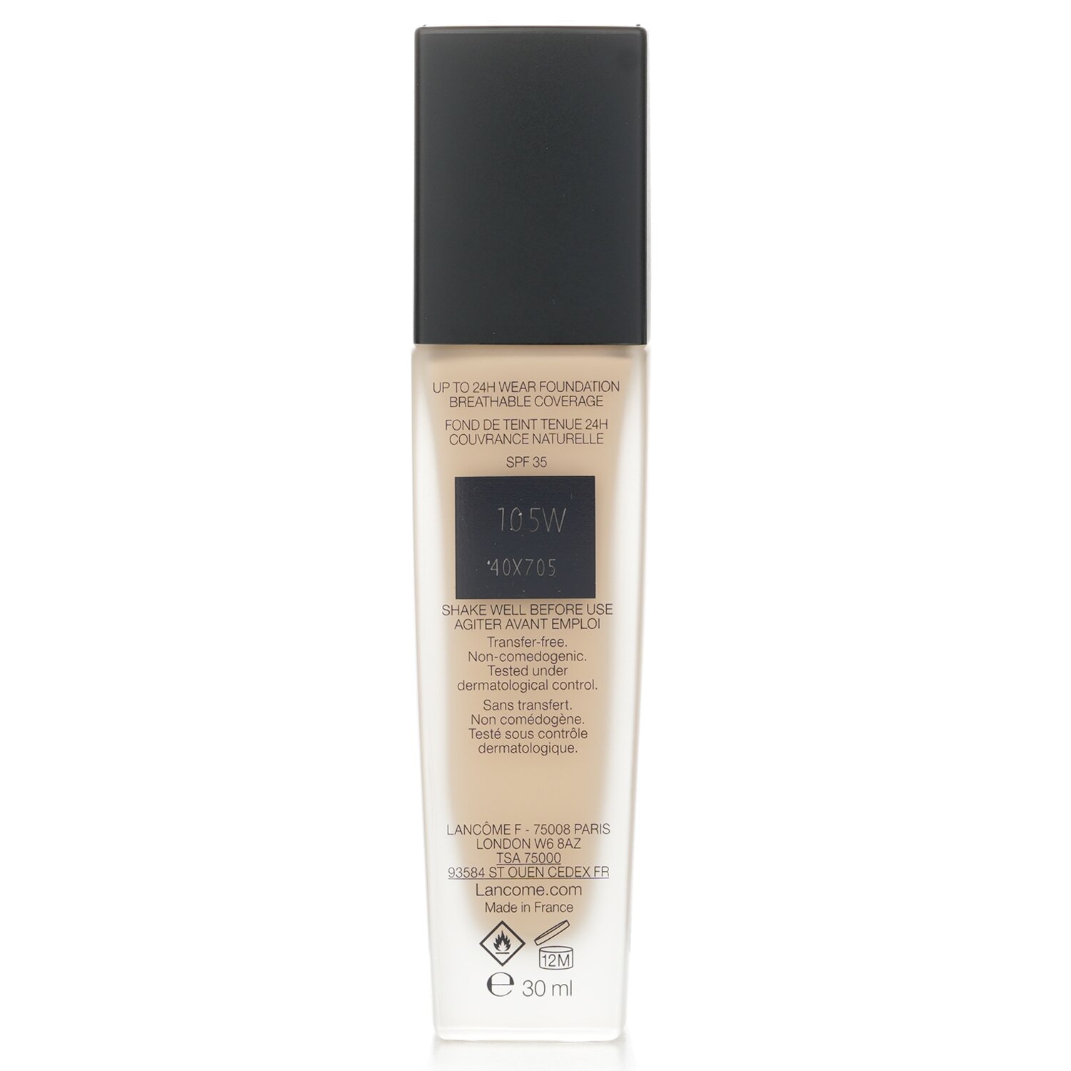 Lancome Teint Idole Ultra Wear Up To 24H Wear Foundation Breathable Coverage SPF 35 30ml/1oz