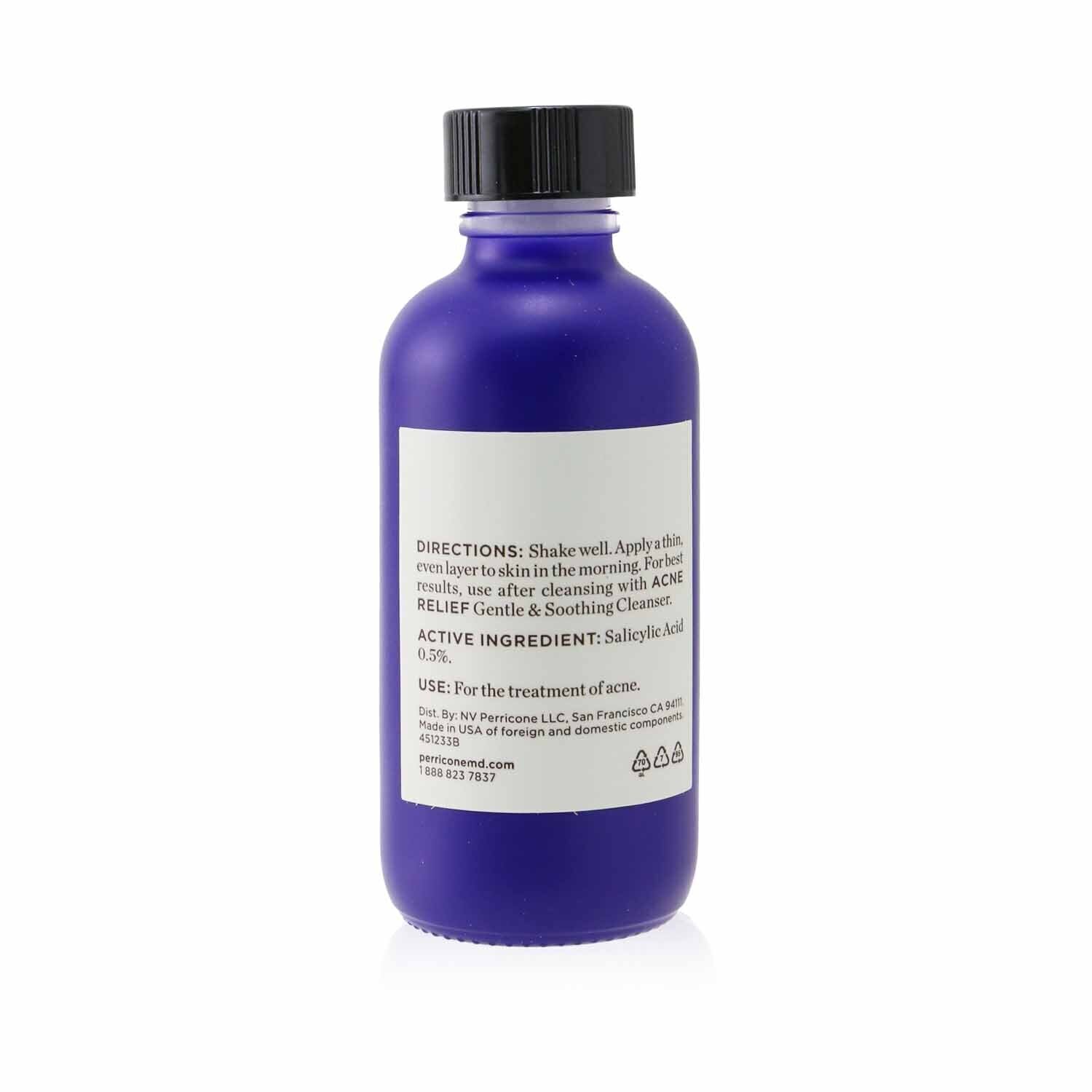 Perricone MD Acne Relief Calming Treatment & Hydrator (Exp. Date: 5/2024) 59ml/2oz
