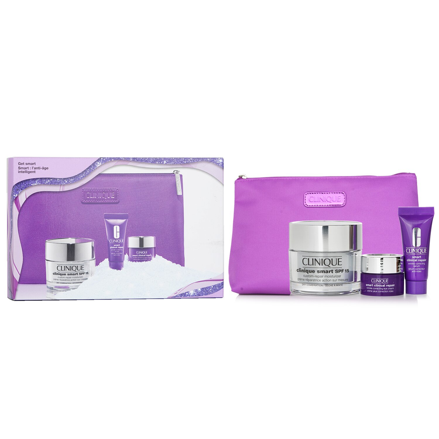 Clinique Smart Repair Anti-Age Intelligent Set 3pcs+1bag