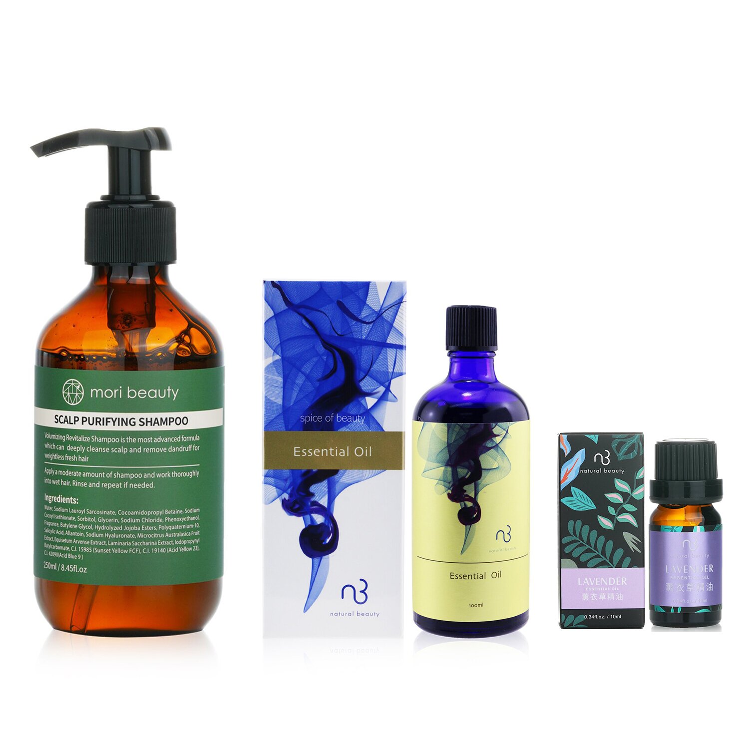 Natural Beauty 自然美 自然美按摩精油身體護理套裝 (到期日:24/6/2024) 3pcs
