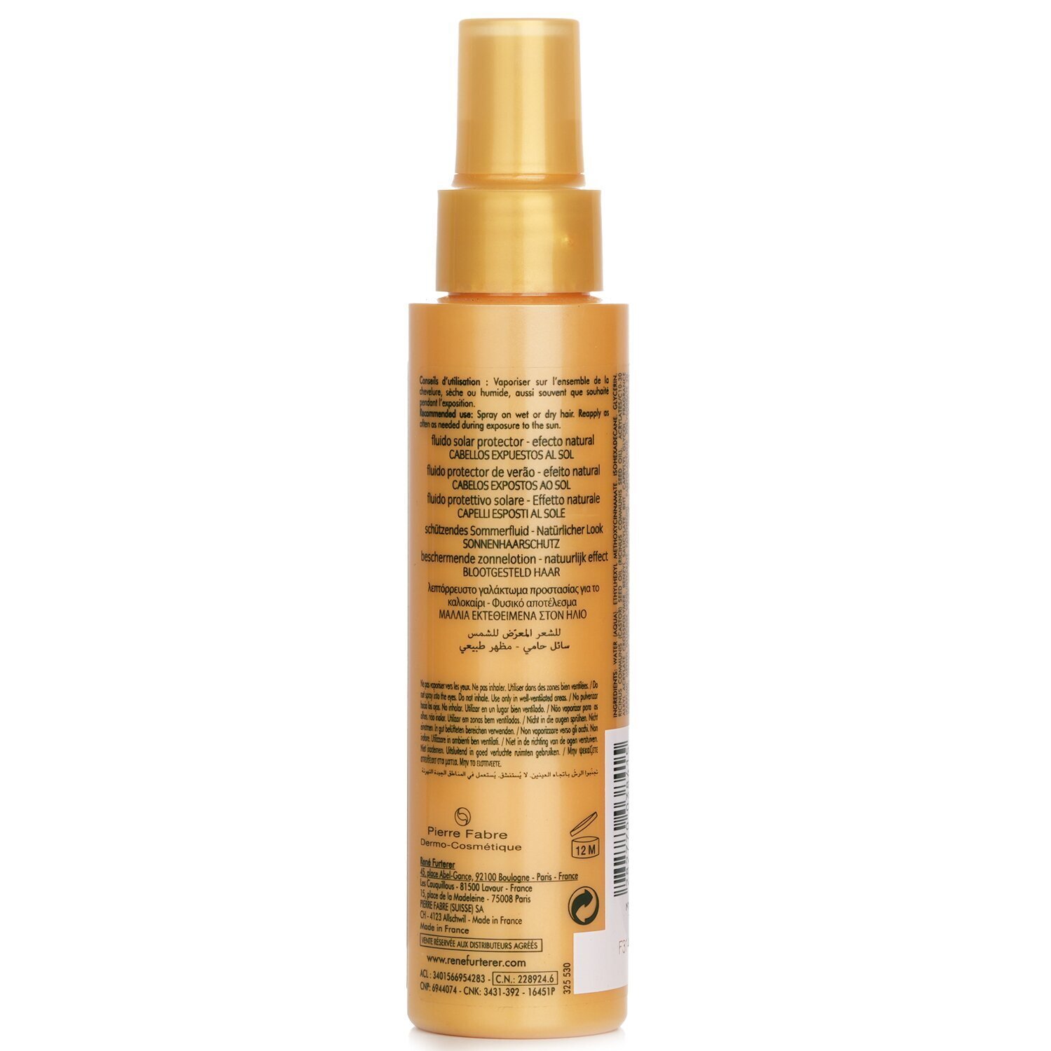 Rene Furterer Solaire Sun Ritual Protective Summer Fluid (Hair Exposed To The Sun, Natural Effect) (Damage) 100ml/3.3oz